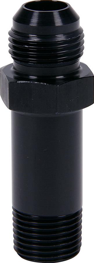 Allstar Performance Aluminum Oil Inlet Fittings ALL90043 Fitting, Adapter, AN to NPT, Straight, Aluminum, Black Anodized, -10 AN, 1/2 in. NPT, Each