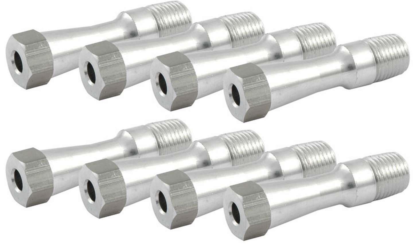 Allstar Performance Lifter Valley Vents ALL90065 Vents, 1/4 in. NPT Male Threads, Aluminum, Natural, Chevy, Small Block, Set of 8