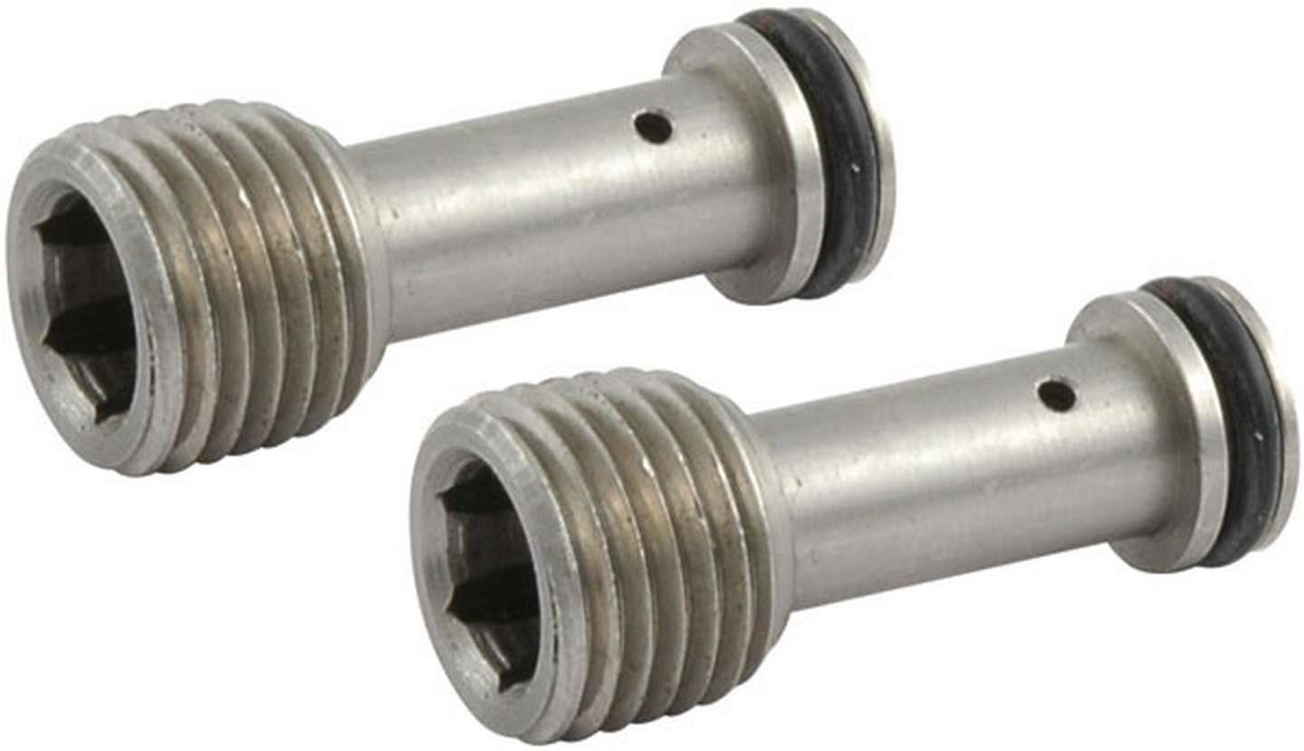 Allstar Performance Oil Restrictors ALL90071 Restrictors, .055 in ID, Steel with Allen Head, Chevrolet, Small Block V8, Bowtie Block, Pair