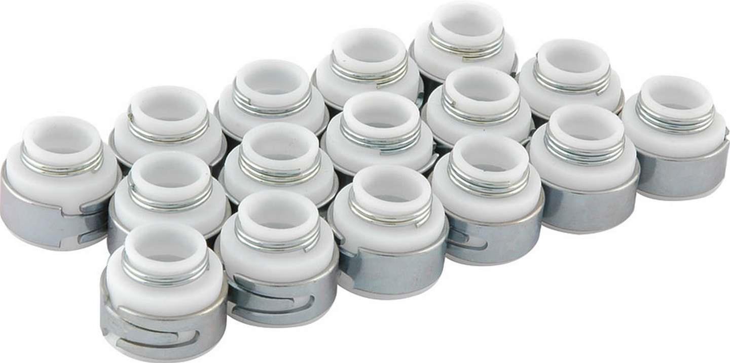 Allstar Performance High PTFE Valve Seals ALL90242 Stem Seals, PTFE, .531 in. Guide Diameter .620 in. Outside Diameter, 3/8 in. Stem, Set of 16