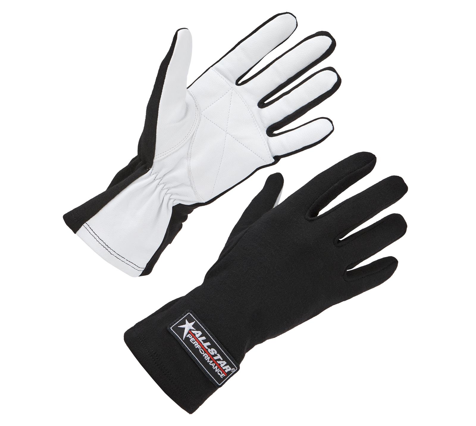 Allstar Performance Non-SFI Driving Gloves ALL910012 Gloves, Non-SFI, Single Layer, Black, Medium, Pair