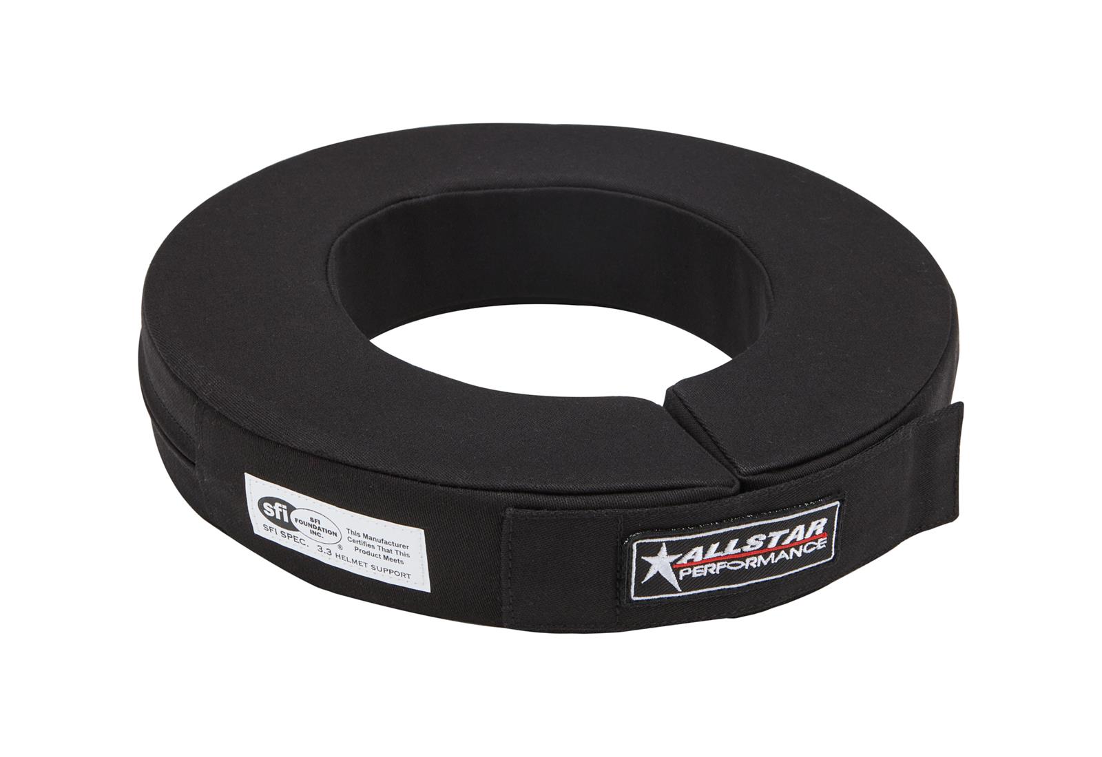 Allstar Performance Helmet Supports ALL921015 Support, SFI Approved, Horseshoe-Style, Adjustable, Black, 19 in. ID, Adult X-Large, Each