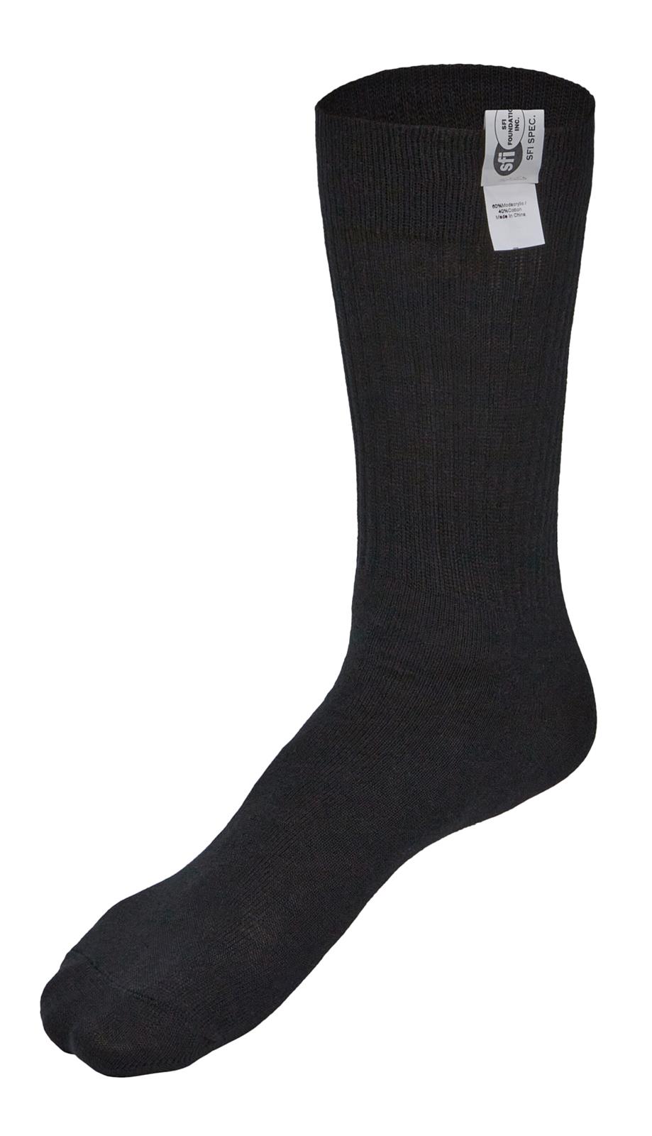Allstar Performance Fire Retardant Socks ALL926411 Pair SFI 3.3 Thick F/R Black Size 6-7