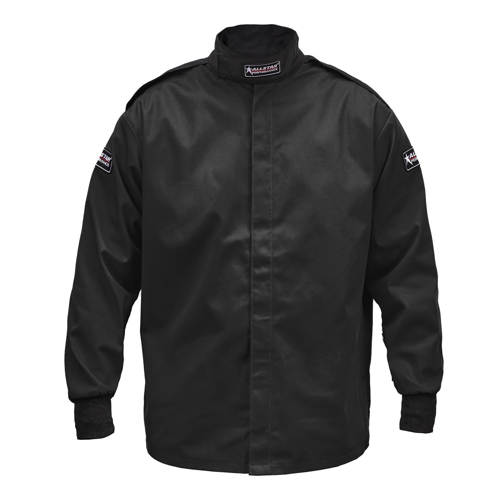 Allstar Performance Single-Layer Driving Jackets ALL931113 Jacket, SFI 3.2A/1, Single Layer, Pyrovatex, Black, Medium Tall, Each