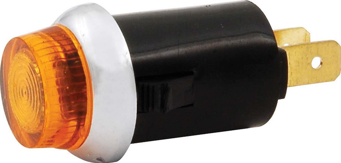 Allstar Performance Warning Lights ALL99062 Light, Amber, Chrome Bezel, Black Housing, 2-blade, 0.908 in. Diameter, Each