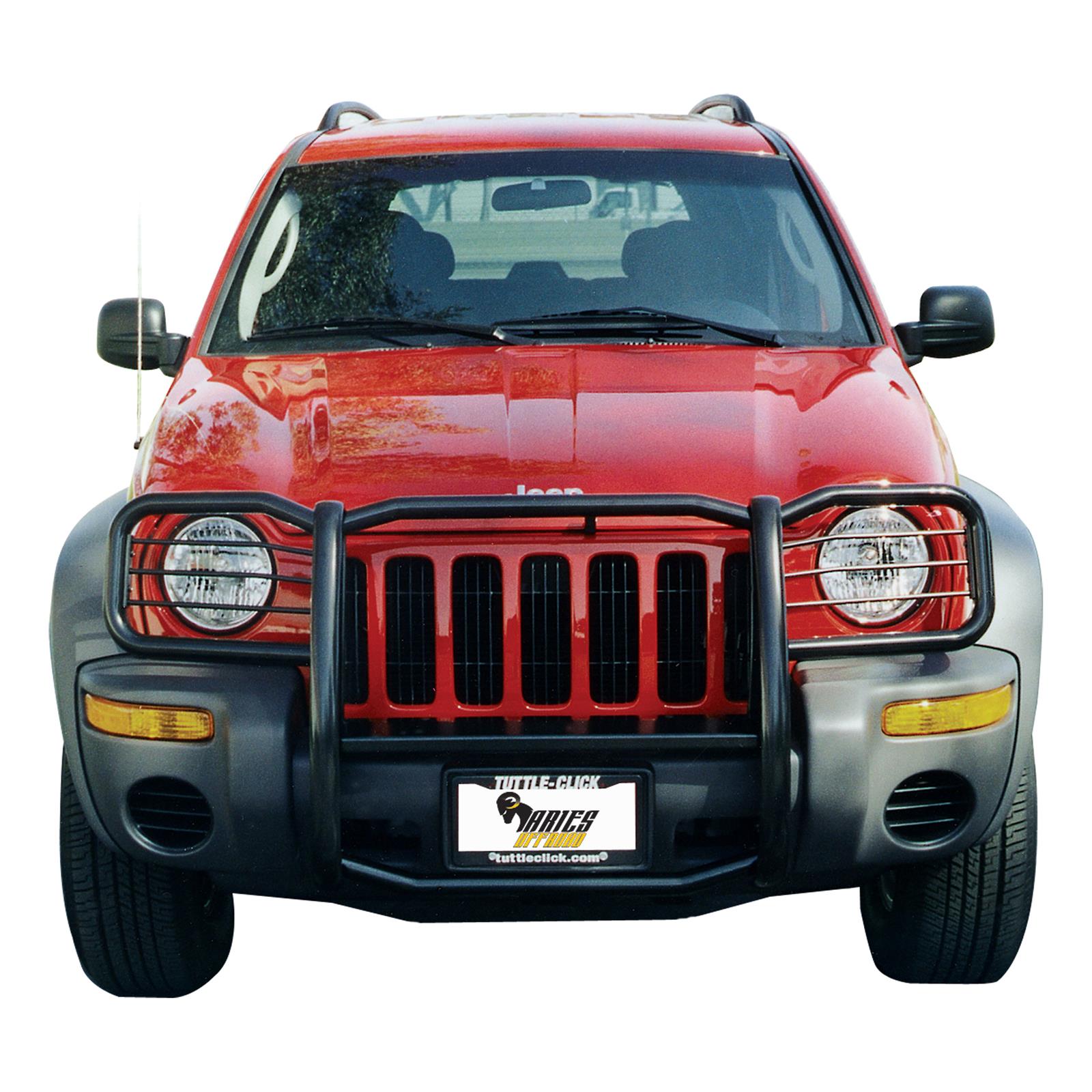 Aries Automotive Grille Guards for 2002-2004 LIBERTY - 1045 Guard, Brush Guard, Steel, Black Powdercoated, Jeep, Each thumbnail 3