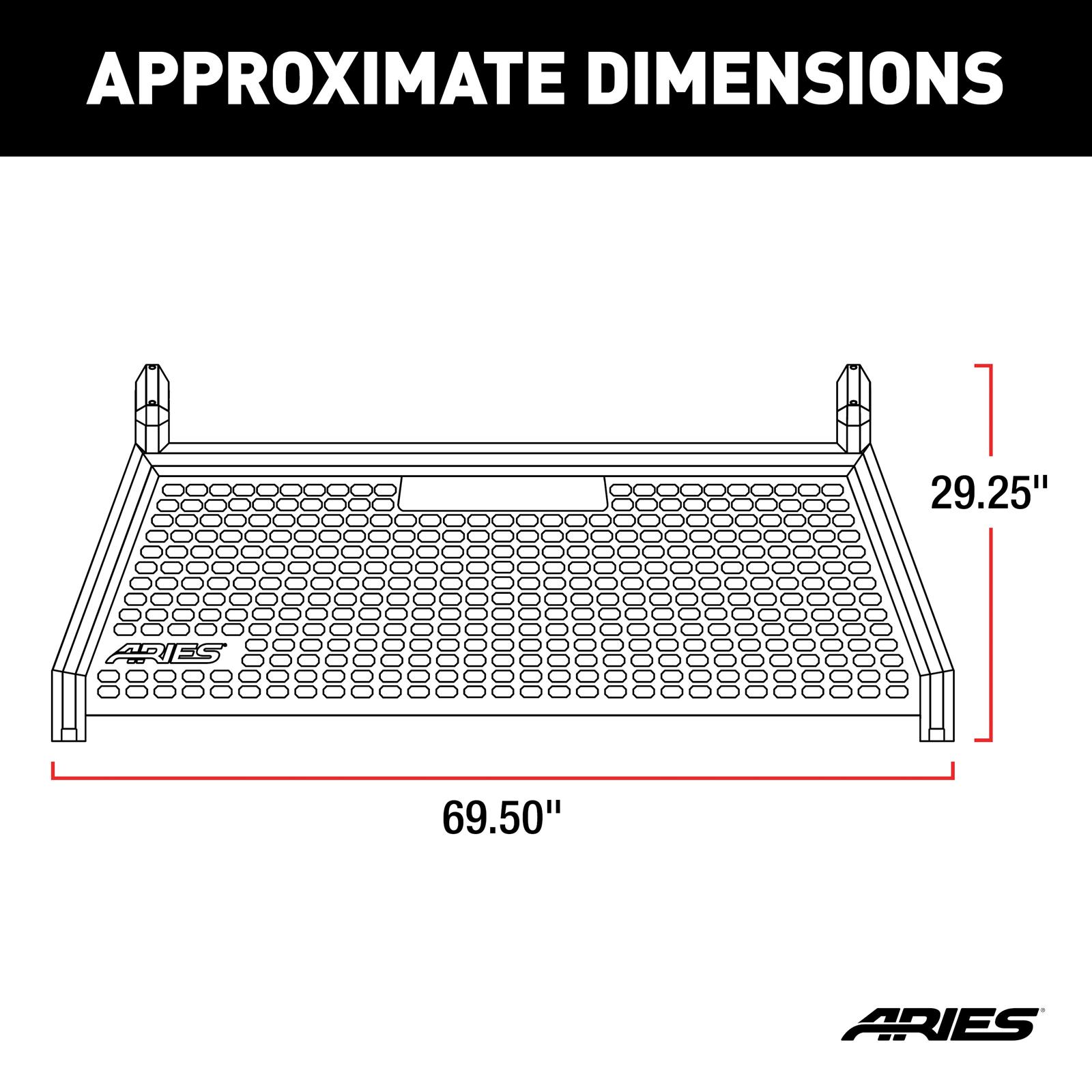 ARIES Automotive Headache Racks and Window Guards 1110102 Rack, AdvantEDGE, 09-16 F-150 thumbnail 3