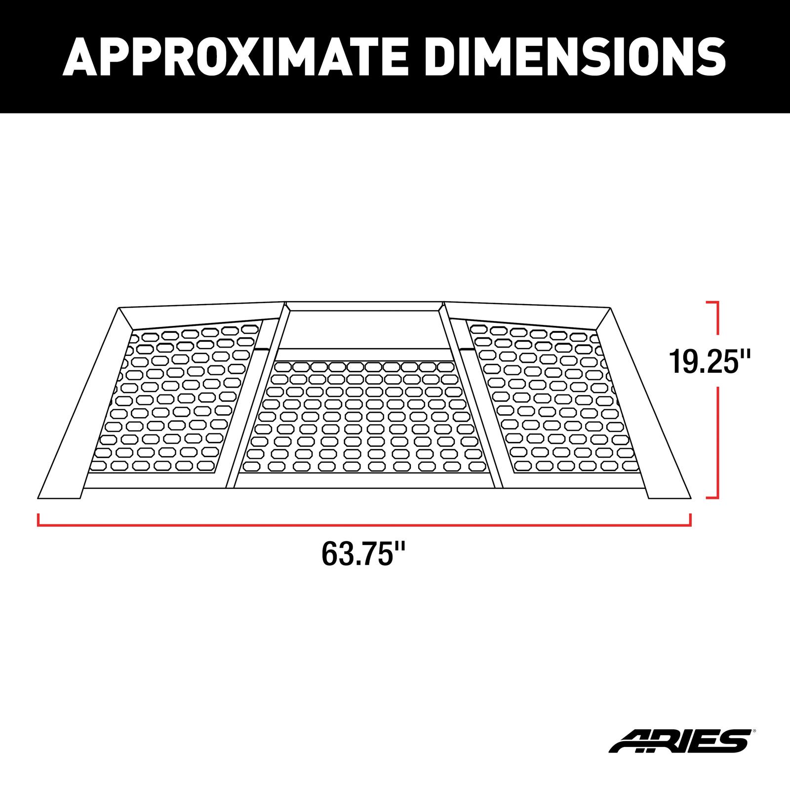 ARIES Automotive Headache Racks and Window Guards 1110110 Rack, Switchback, 15-18 1500/2500/3500 thumbnail 5