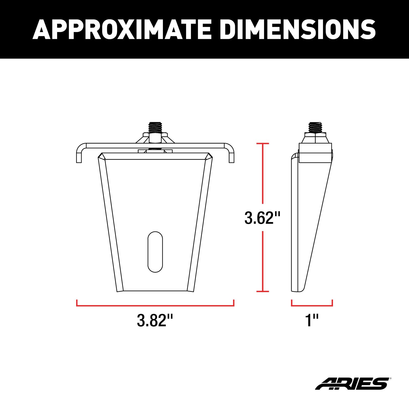 ARIES Automotive Light Mount Brackets 1110311 Headache Rack Mounting thumbnail 4