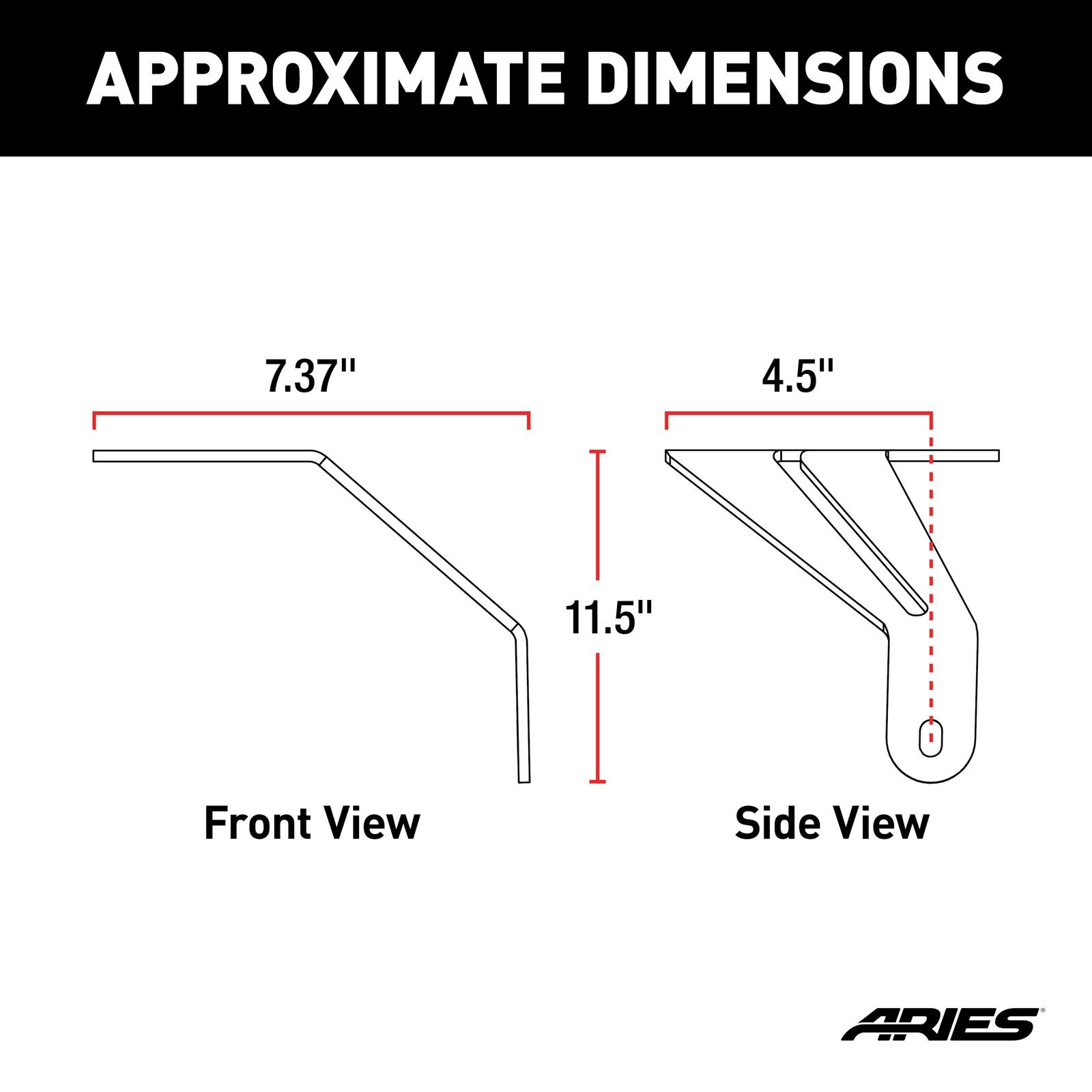 ARIES Automotive Light Mount Brackets 1110313 2018-2019 Jeep Wrangler JL thumbnail 5