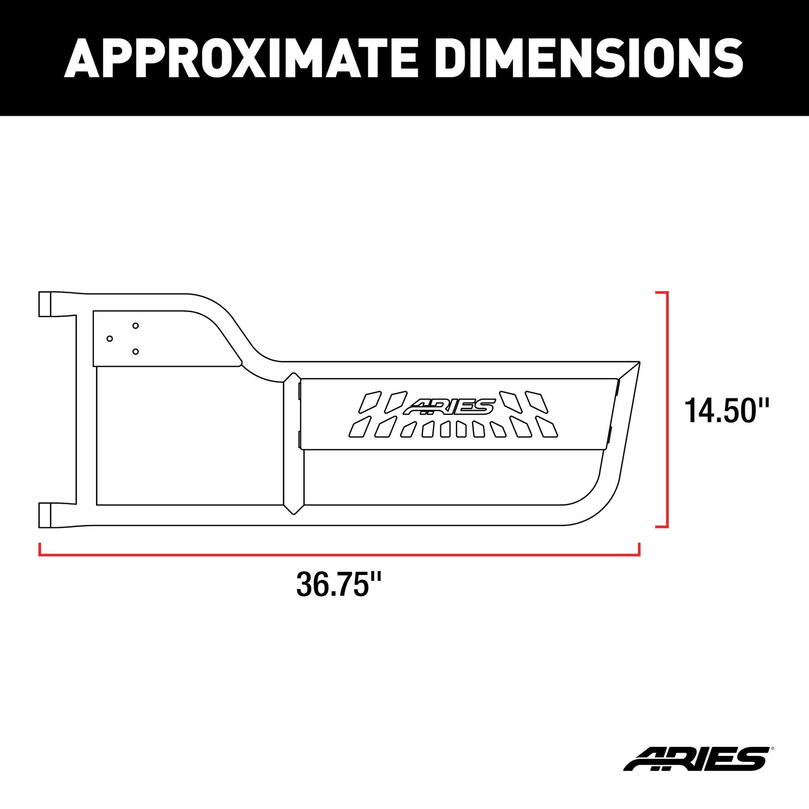 ARIES Automotive - Doors for 1997-2006 WRANGLER 1500100 Tube Doors, 1997 2006 Jeep Wrangler thumbnail 5