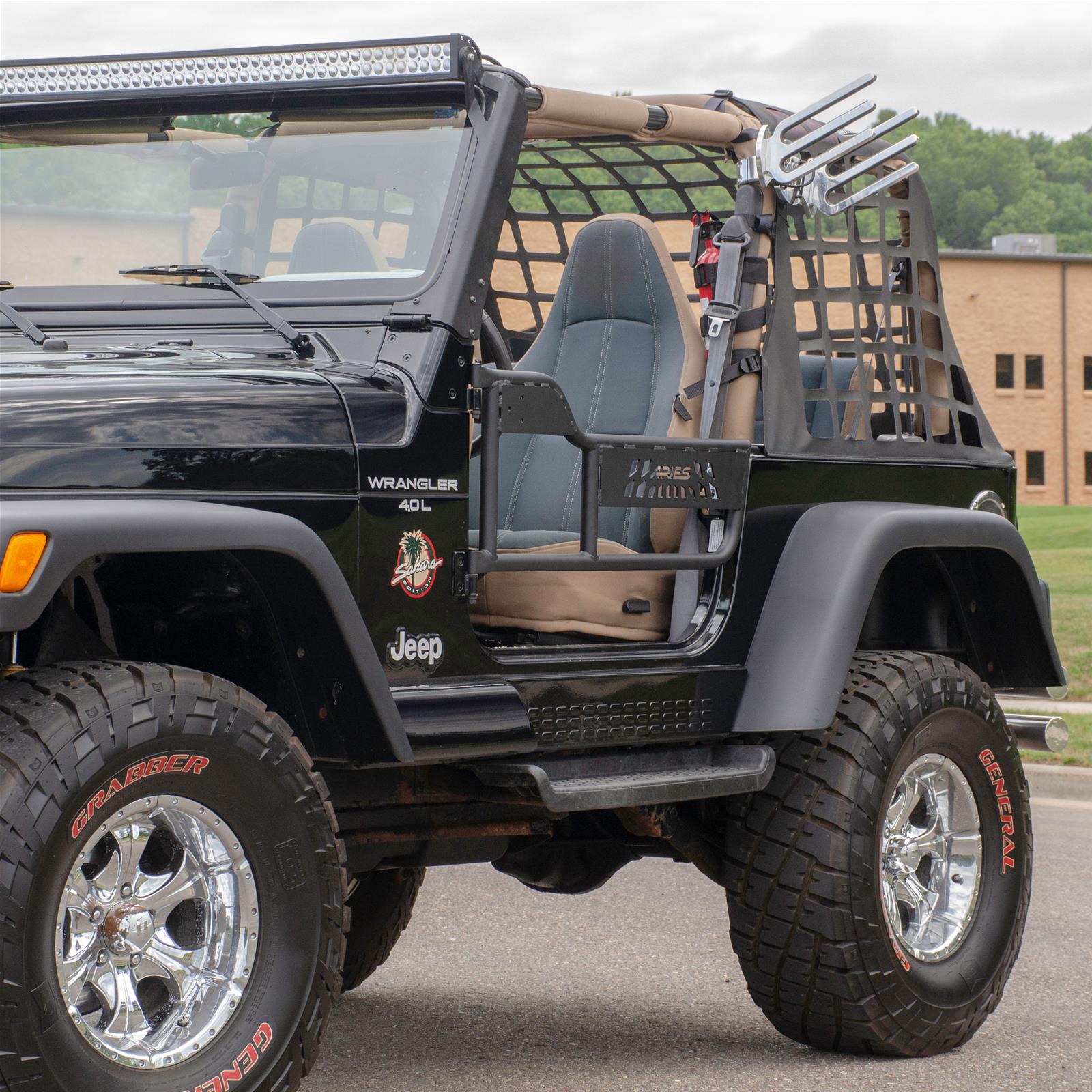 ARIES Automotive - Doors for 1997-2006 WRANGLER 1500100 Tube Doors, 1997 2006 Jeep Wrangler thumbnail 2