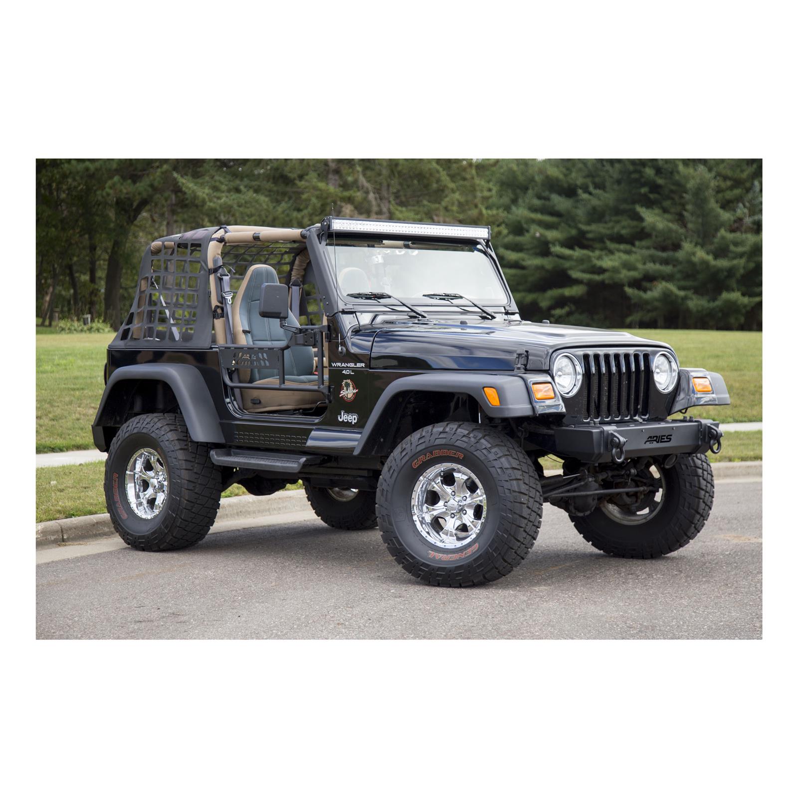 ARIES Automotive - Doors for 1997-2006 WRANGLER 1500100 Tube Doors, 1997 2006 Jeep Wrangler thumbnail 3