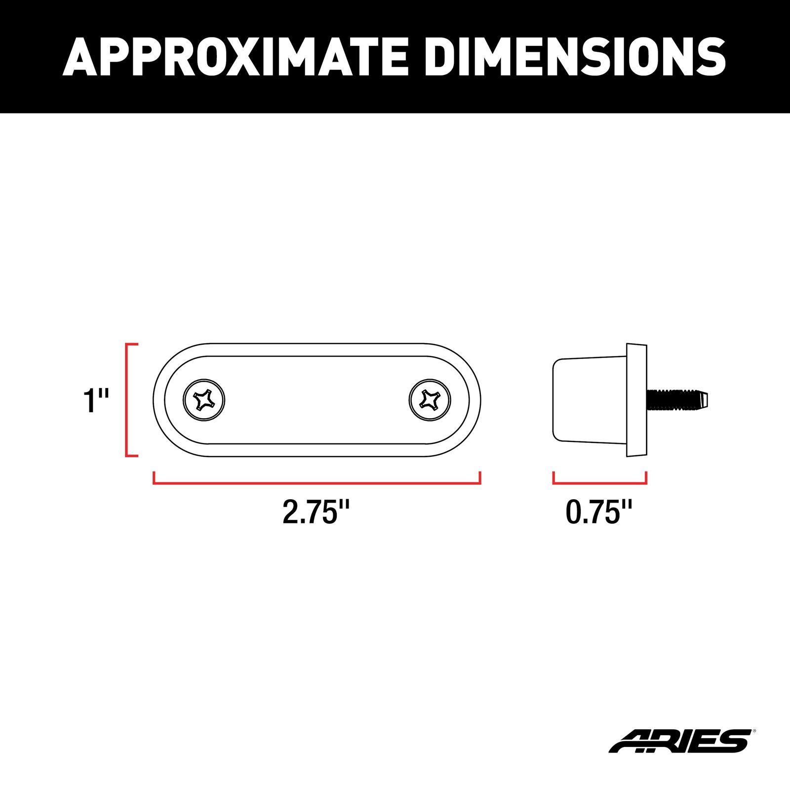 ARIES Automotive Marker Light Assemblies 1500240 Fender Flare Kit, thumbnail 8