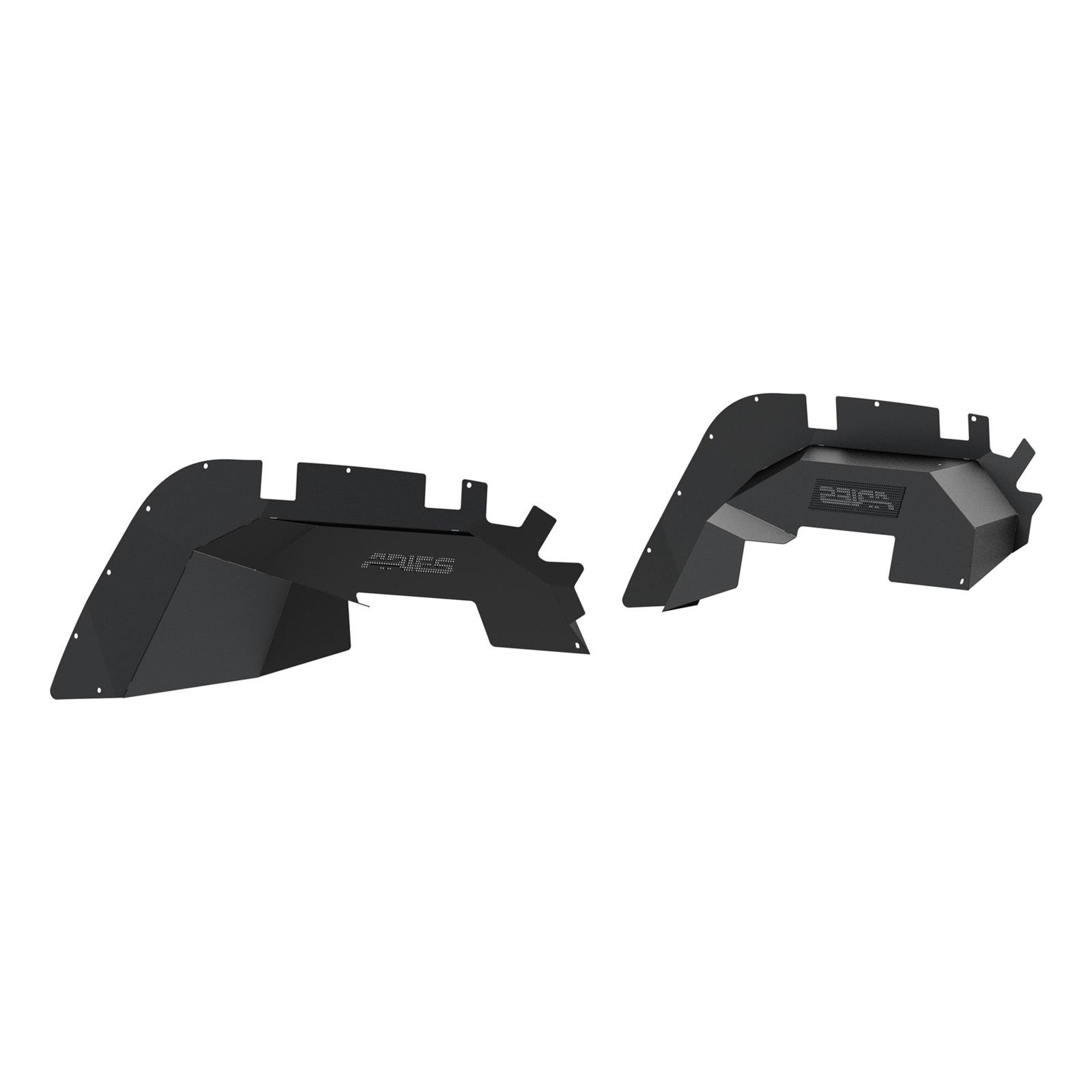 Aries Automotive Jeep Inner Fender Liners for 2020-2024 GLADIATOR, 2018-2024 WRANGLER - 1500550 Wheel Housings, Aluminum, Black Powdercoated, Liner, Front, Left, Right, Jeep, Pair thumbnail 8