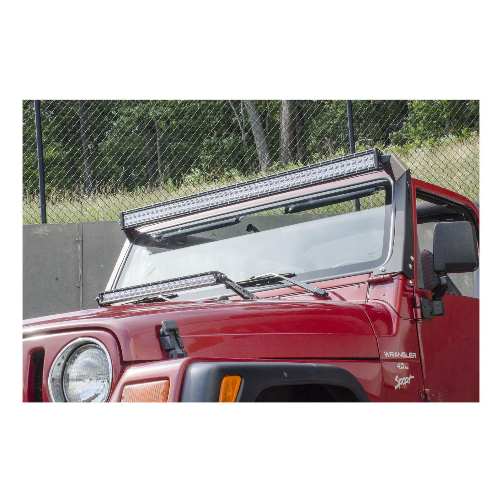 ARIES Automotive - Light Mount Brackets for 1997-2006 WRANGLER 15915 Auxiliary Brackets, Jeep Roof Rack, 97-06 Wrangler TJ thumbnail 3