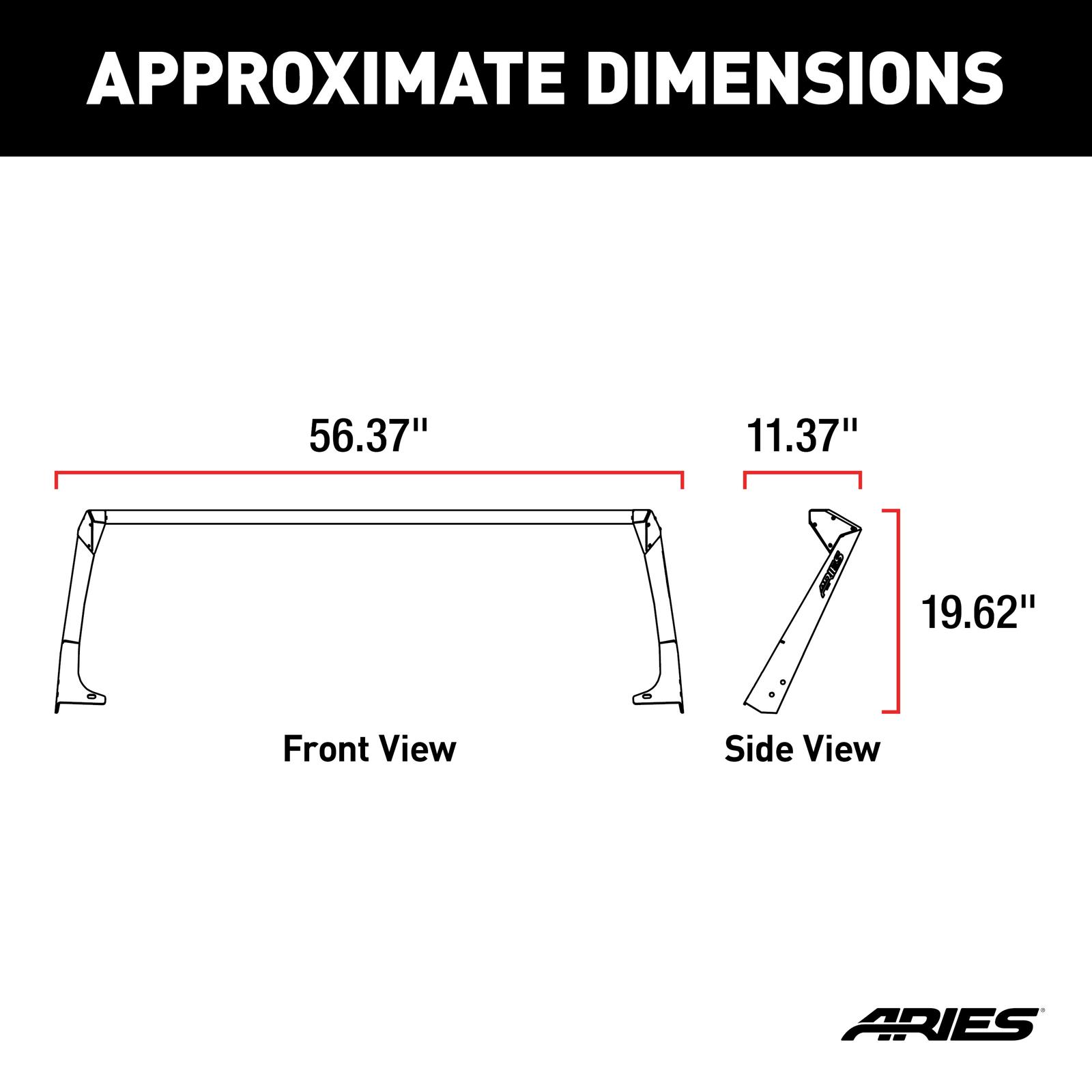 ARIES Automotive - Light Mount Brackets for 1997-2006 WRANGLER 15916 Auxiliary Brackets, Jeep Roof Rack, 97-06 Wrangler TJ thumbnail 4