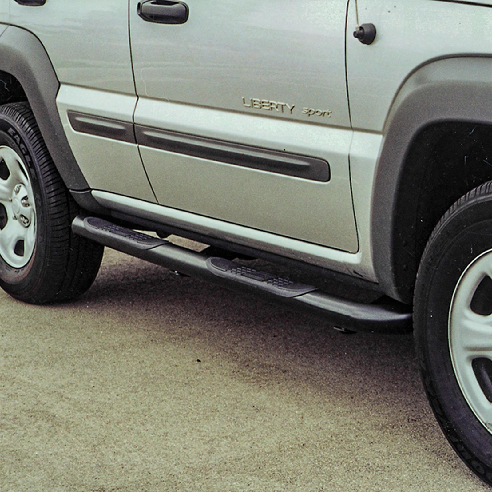 Aries Automotive 3 in. Round Side Bars 201002 Step Bars, Side, inch, Steel, Black Powdercoated, Jeep, Pair thumbnail 2