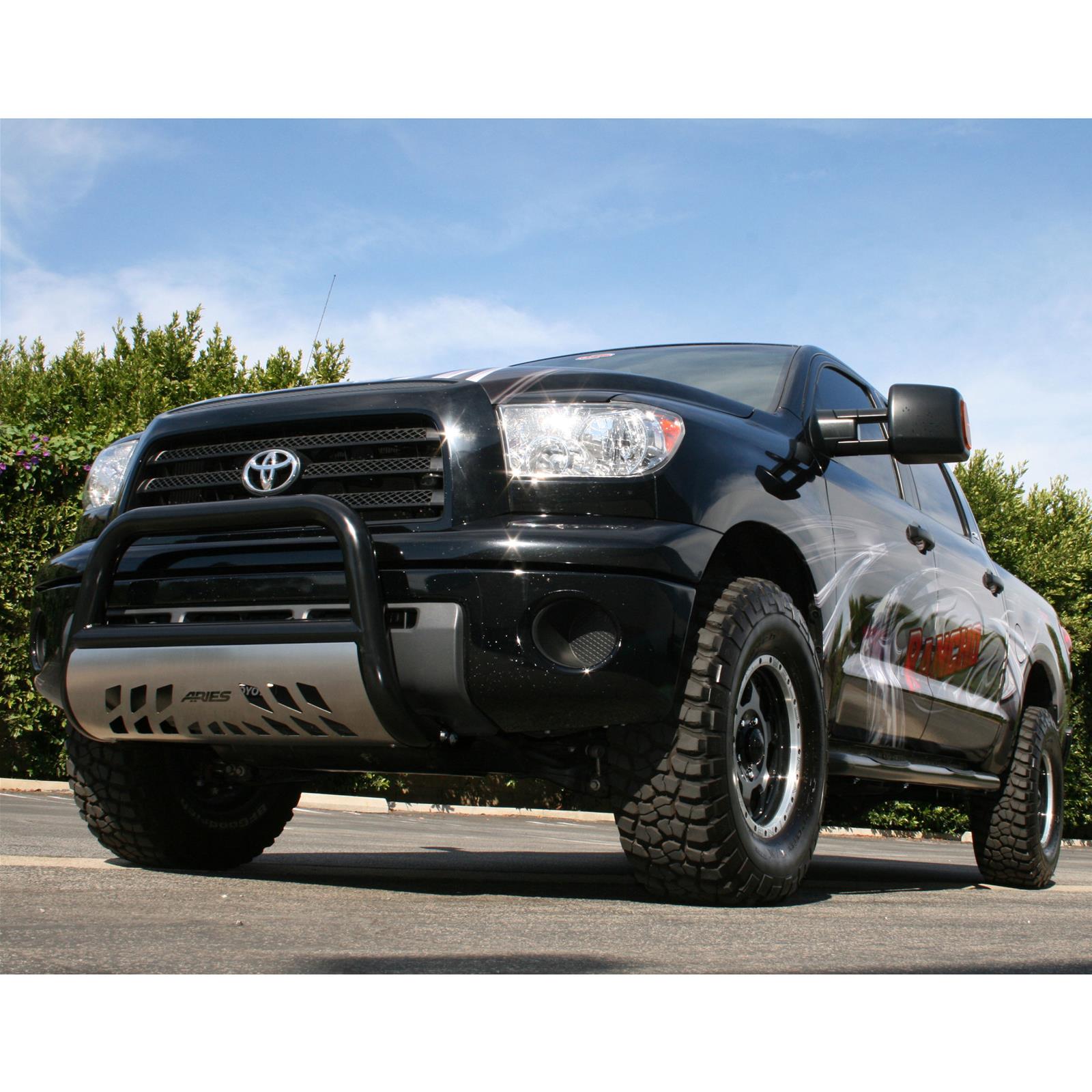 Aries Automotive 3 in. Round Side Bars 202013 Step Bars, Diameter, Steel, Black Powdercoated, Toyota, Pair