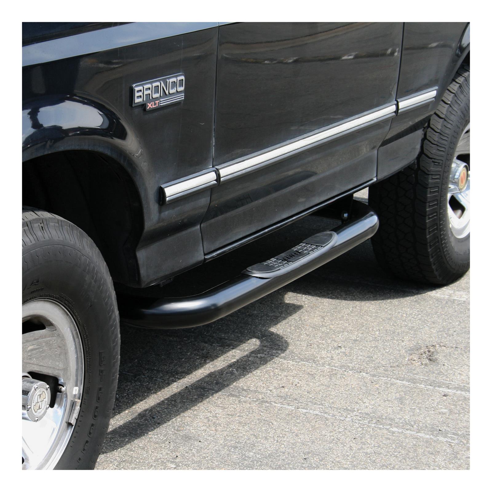 Aries Automotive 3 in. Round Side Bars 203001 Step Bars, Diameter, Steel, Black Powdercoated, Ford, Pair thumbnail 2