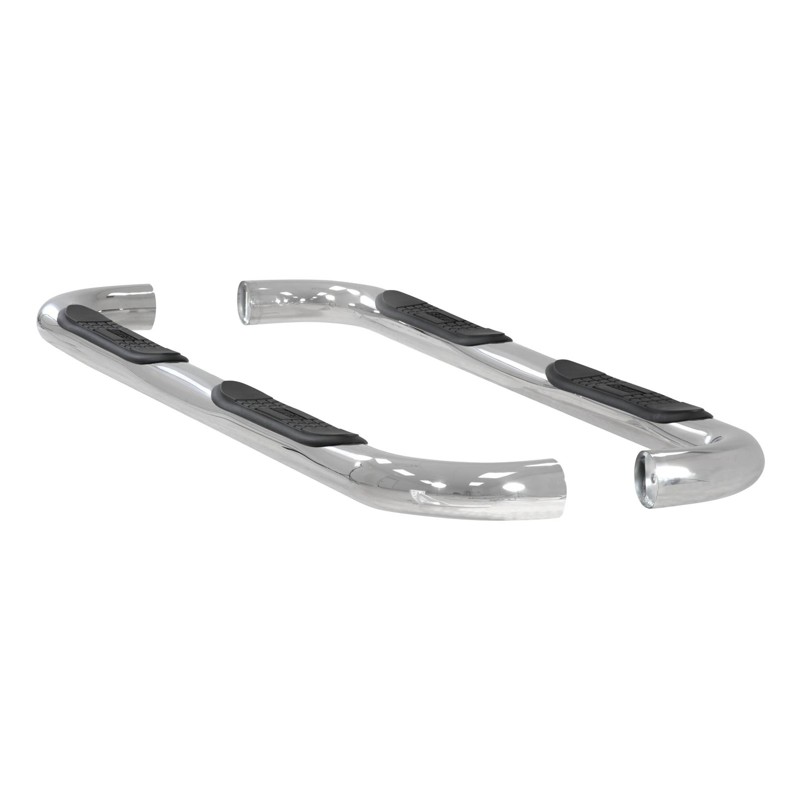 Aries Automotive 3 in. Round Side Bars 203008-2 Step Bars, Side, inch, Stainless Steel, Polished, Ford, Pair thumbnail 3