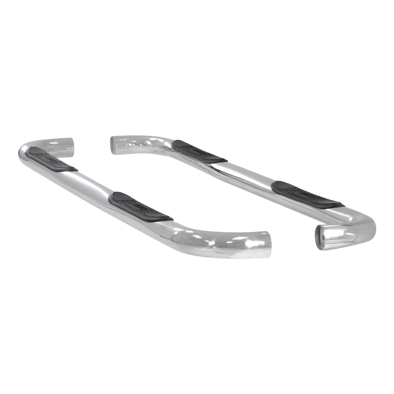 Aries Automotive 3 in. Round Side Bars for 2001-2003 F-150 - 203009-2 Step Bars, Side, inch, Stainless Steel, Polished, Ford, Pair thumbnail 2