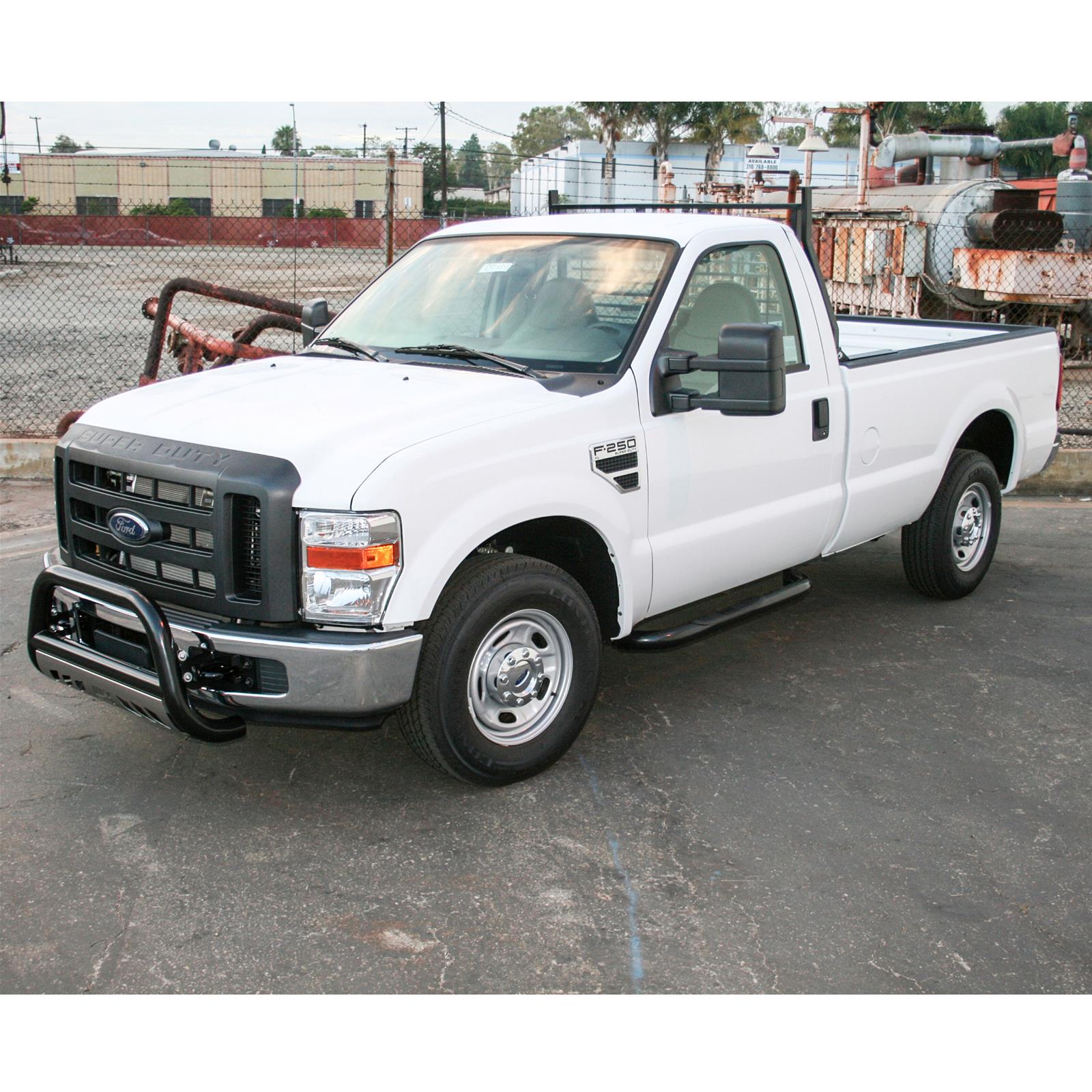 Aries Automotive 3 in. Round Side Bars 203014 Step Bars, Diameter, Steel, Black Powdercoated, Ford, Pair