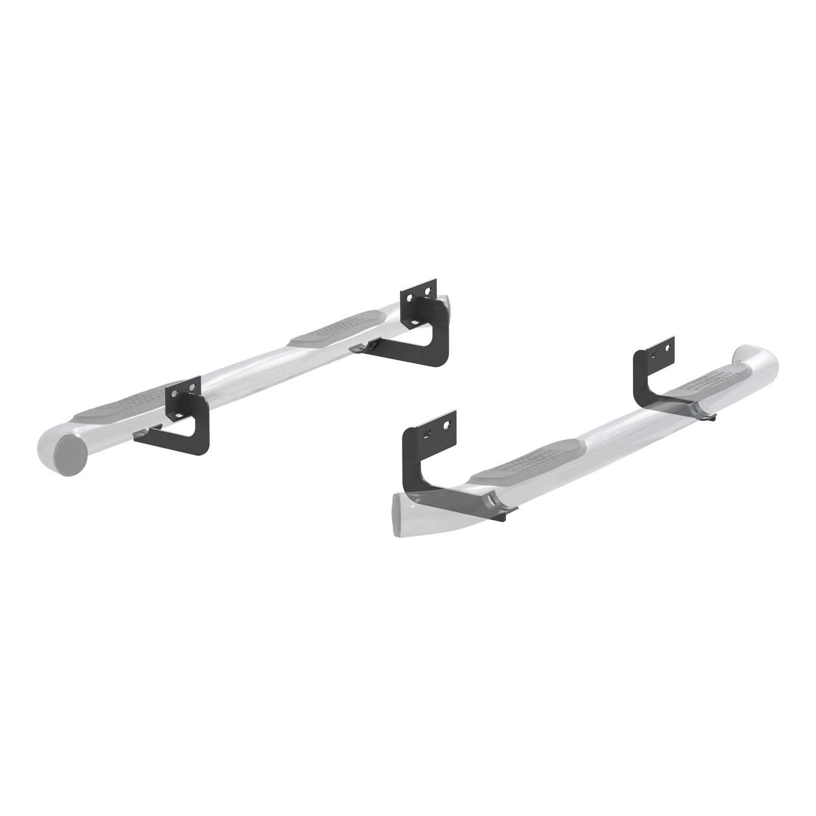 Aries Automotive 3 in. Round Side Bars for 2004-2008 F-150 - 203015-2 Step Bars, Diameter, Stainless Steel, Polished, Ford, Lincoln, Pair thumbnail 6