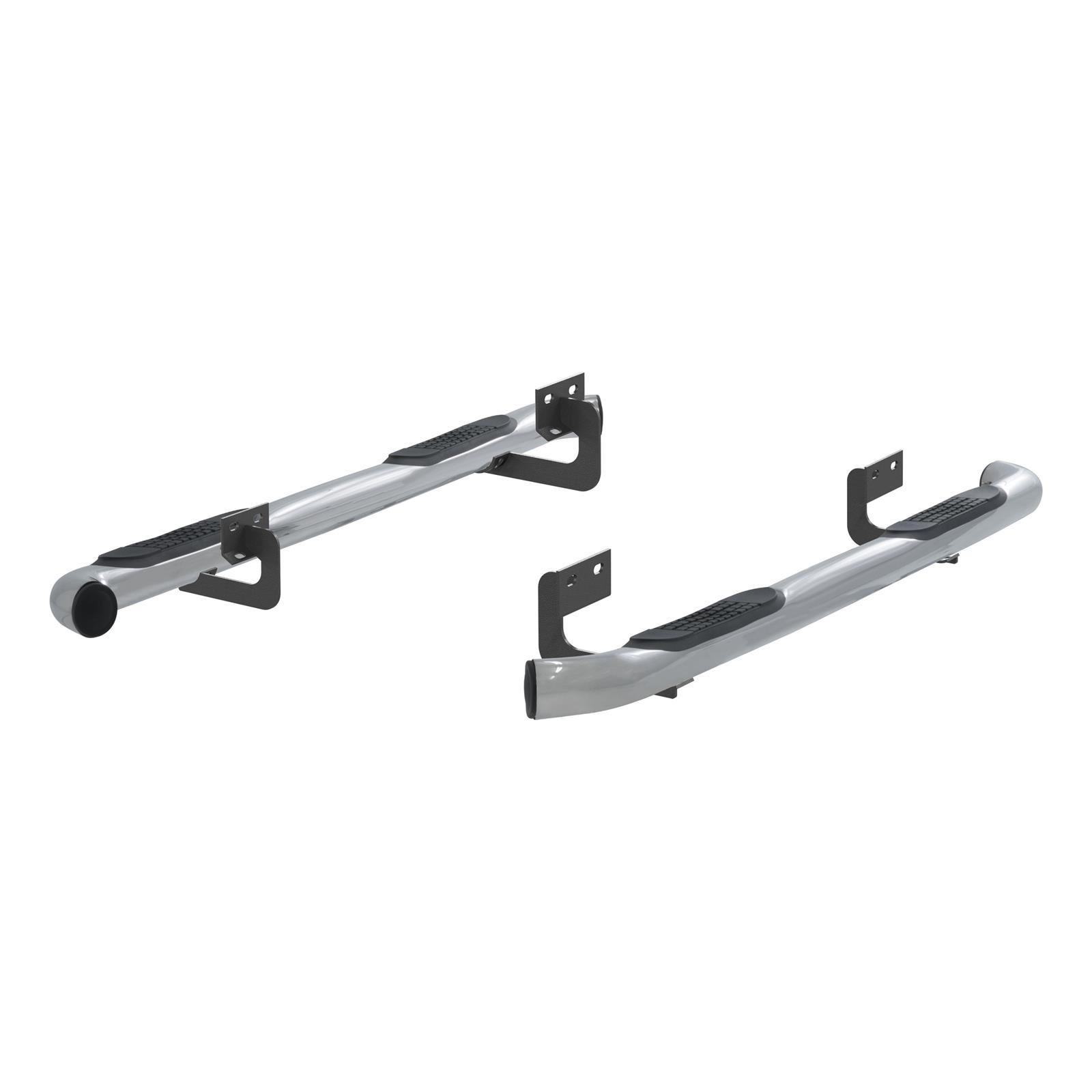 Aries Automotive 3 in. Round Side Bars for 2004-2008 F-150 - 203015-2 Step Bars, Diameter, Stainless Steel, Polished, Ford, Lincoln, Pair thumbnail 5