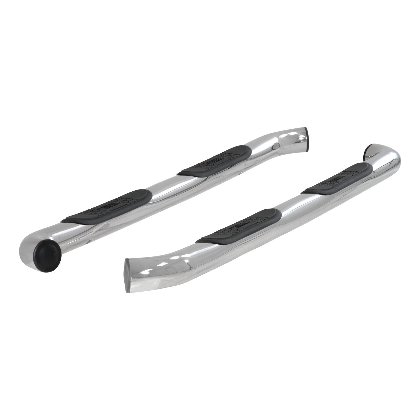 Aries Automotive 3 in. Round Side Bars 203016-2 Step Bars, Diameter, Stainless Steel, Polished, Ford, Pair thumbnail 4