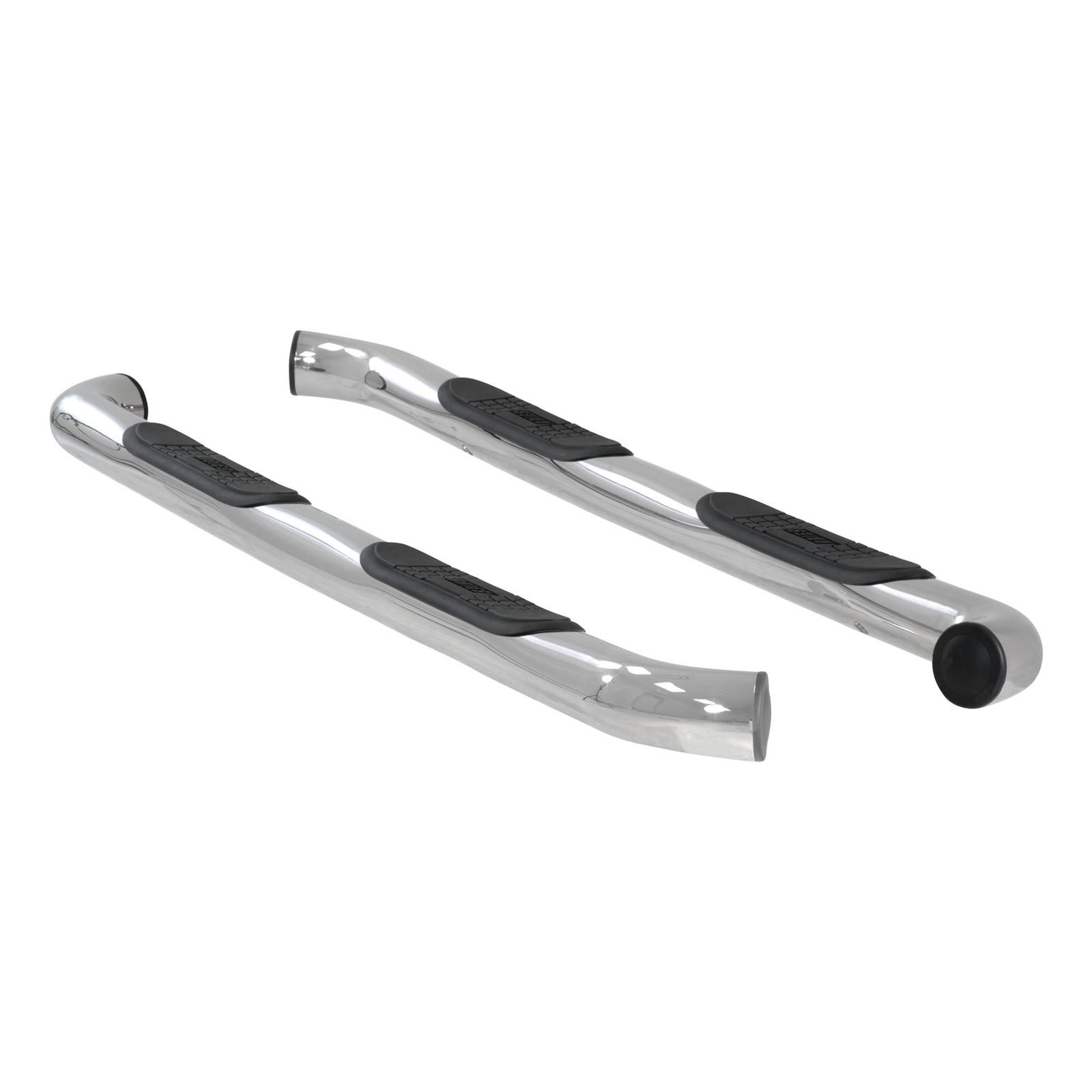 Aries Automotive 3 in. Round Side Bars 203016-2 Step Bars, Diameter, Stainless Steel, Polished, Ford, Pair thumbnail 3