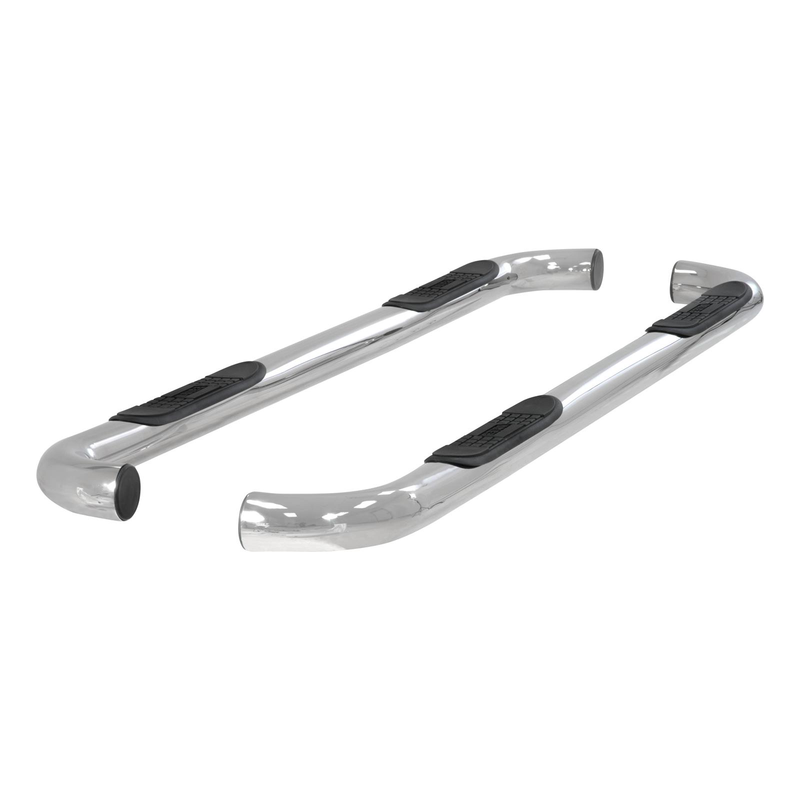 Aries Automotive 3 in. Round Side Bars 203019-2 Step Bars, Diameter, Stainless Steel, Polished, Ford, Pair thumbnail 3