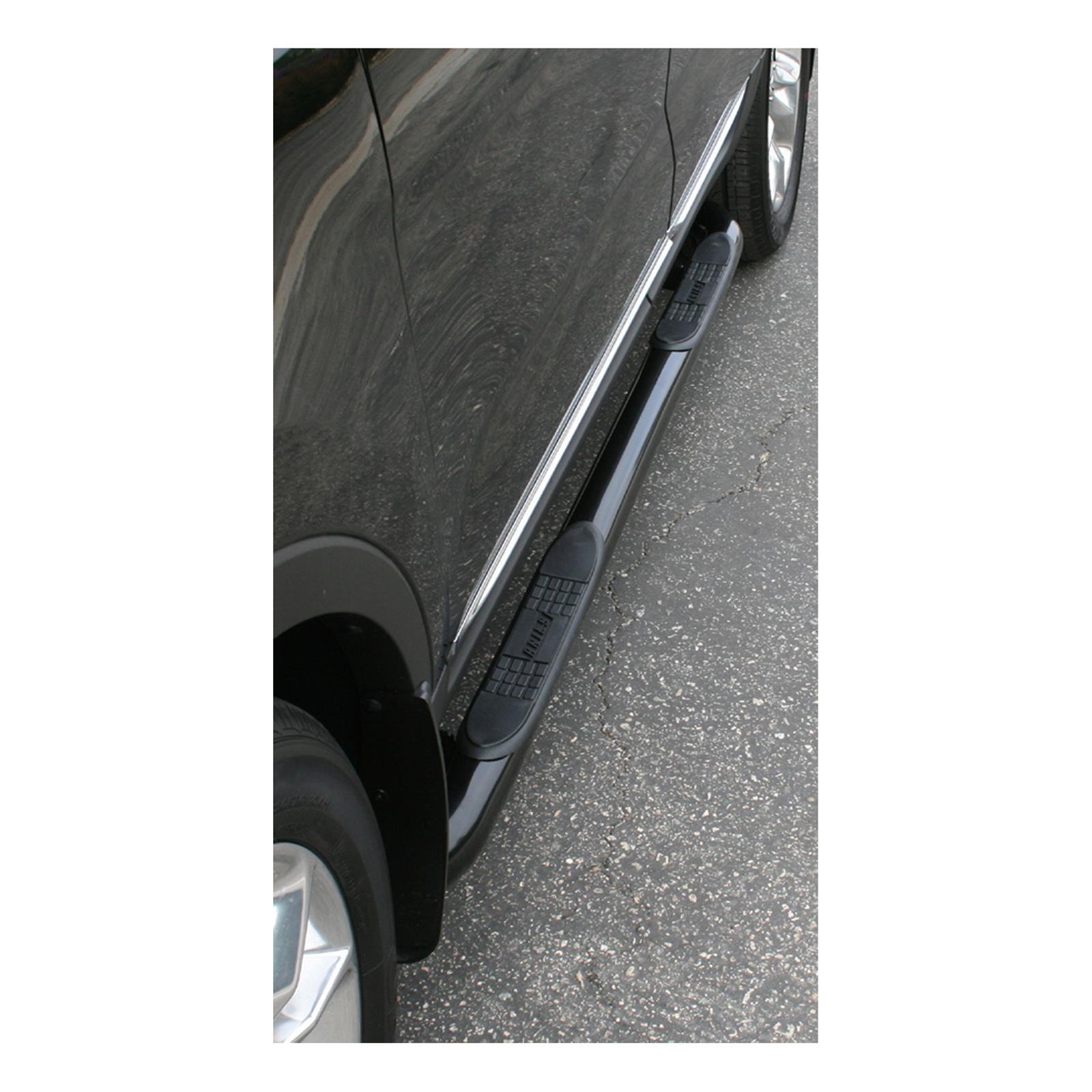 Aries Automotive 3 in. Round Side Bars for 2011-2019 EXPLORER - 203041 Step Bars, Diameter, Steel, Black Powdercoated, Ford, Pair thumbnail 2