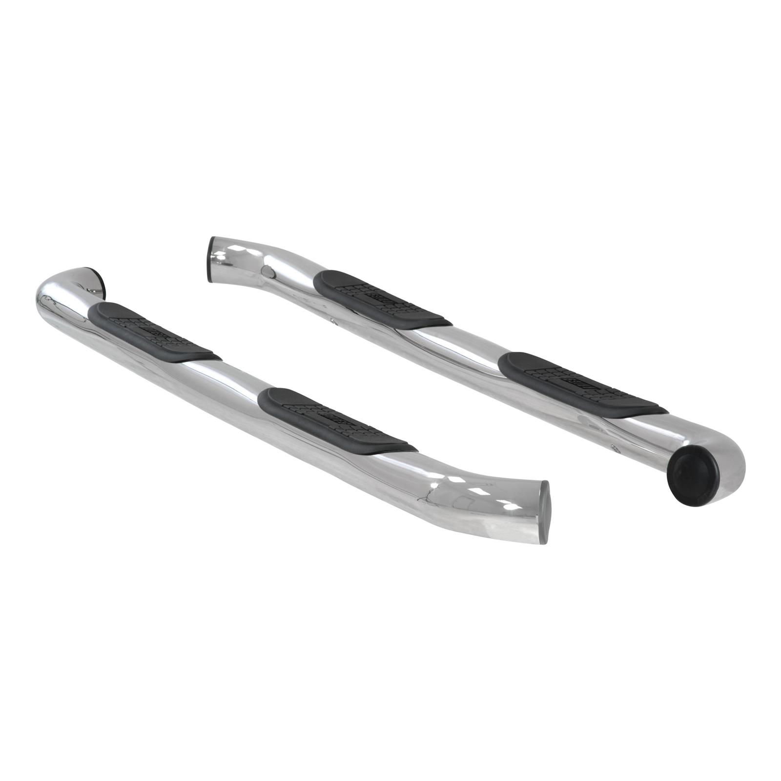 Aries Automotive 3 in. Round Side Bars 203044-2 Step Bars, Diameter, Stainless Steel, Polished, Ford, Pair thumbnail 2