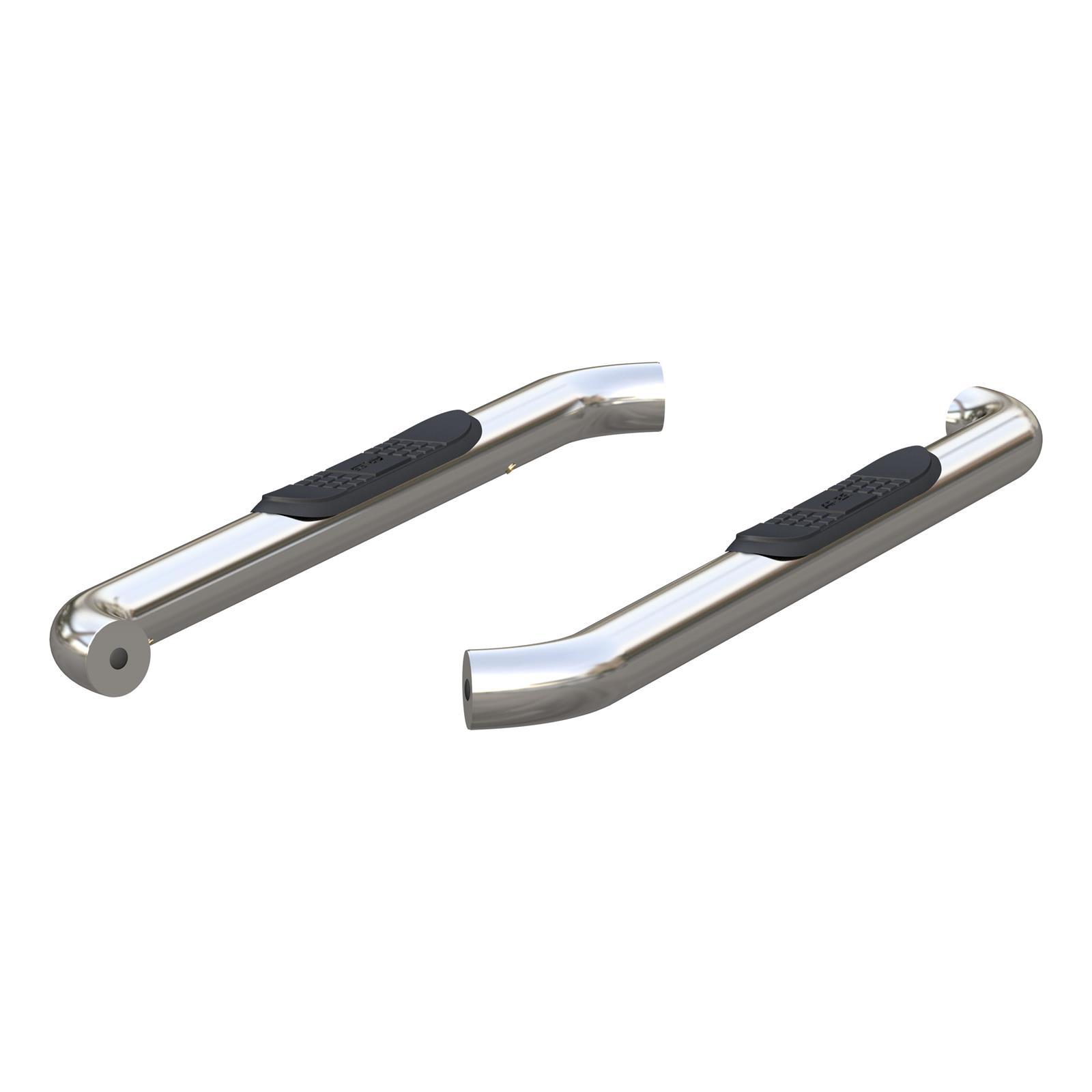 Aries Automotive 3 in. Round Side Bars 203045-2 Step Bars, Diameter, Stainless Steel, Polished, Ford, Pair thumbnail 4