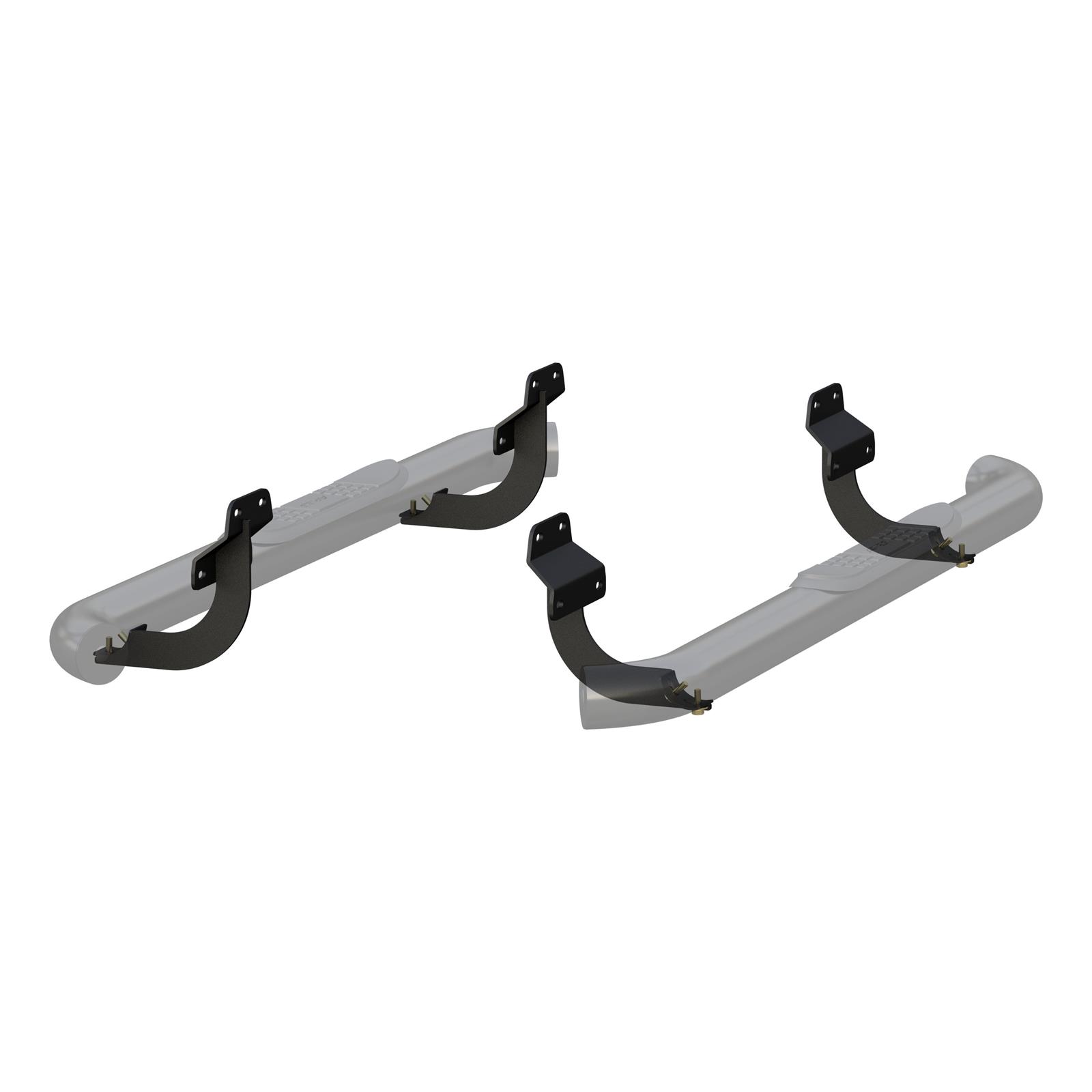 Aries Automotive 3 in. Round Side Bars 203045 Step Bars, Diameter, Steel, Black Powdercoated, Ford, Pair thumbnail 3