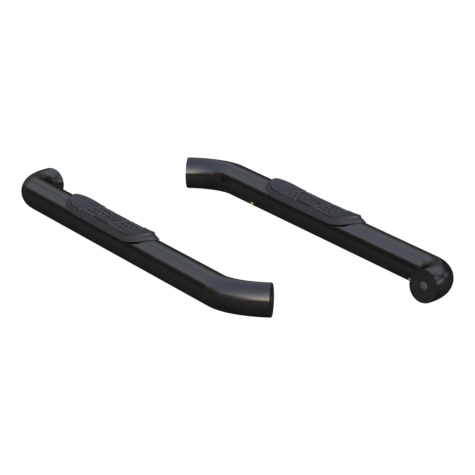 Aries Automotive 3 in. Round Side Bars 203045 Step Bars, Diameter, Steel, Black Powdercoated, Ford, Pair thumbnail 4