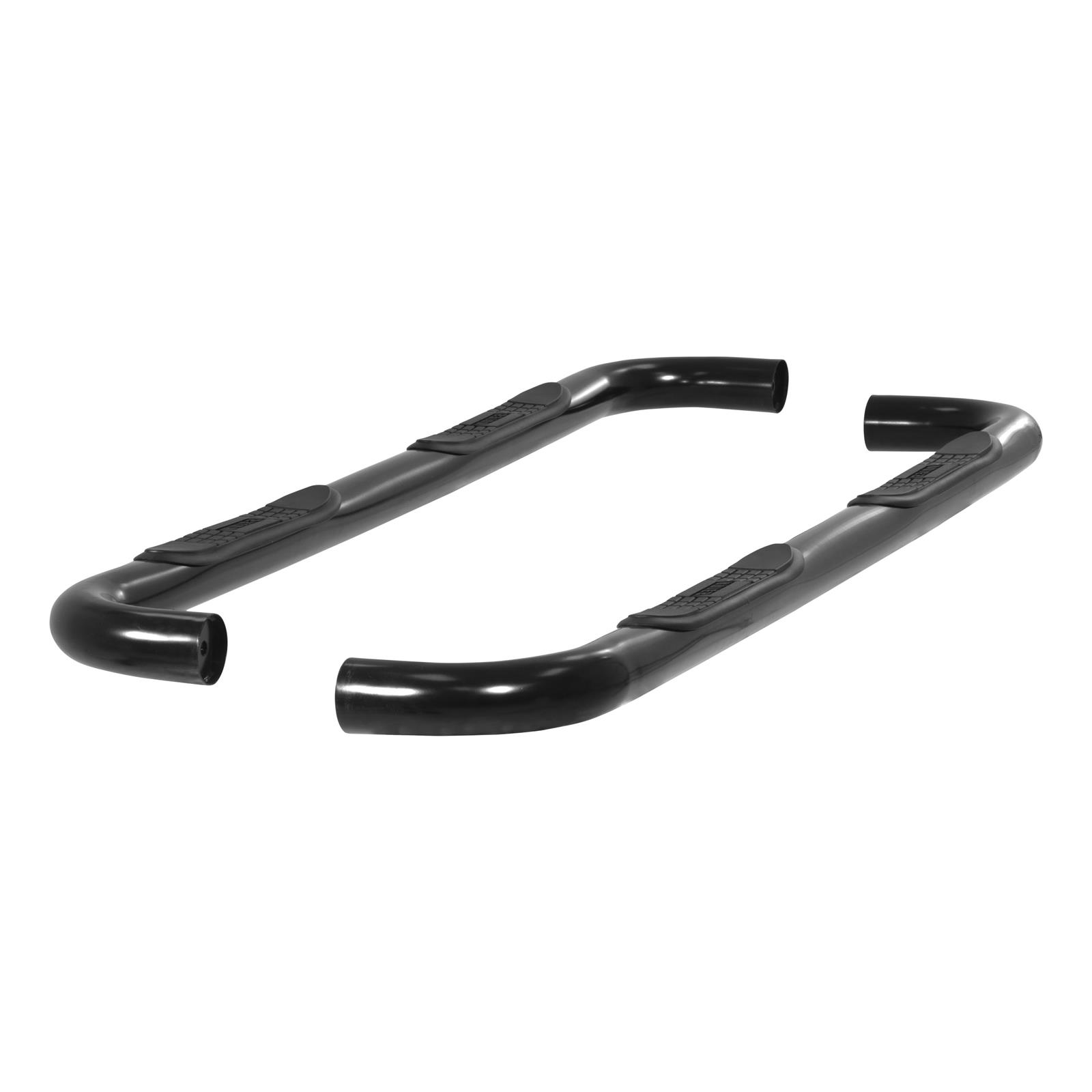 Aries Automotive 3 in. Round Side Bars 204001 Step Bars, Diameter, Steel, Black Powdercoated, Chevy, GMC, Pair thumbnail 3