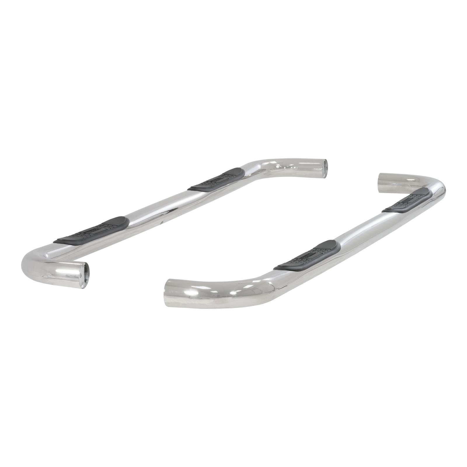 Aries Automotive 3 in. Round Side Bars 204004-2 Step Bars, Diameter, Stainless Steel, Polished, Chevy, GMC, Pair thumbnail 4