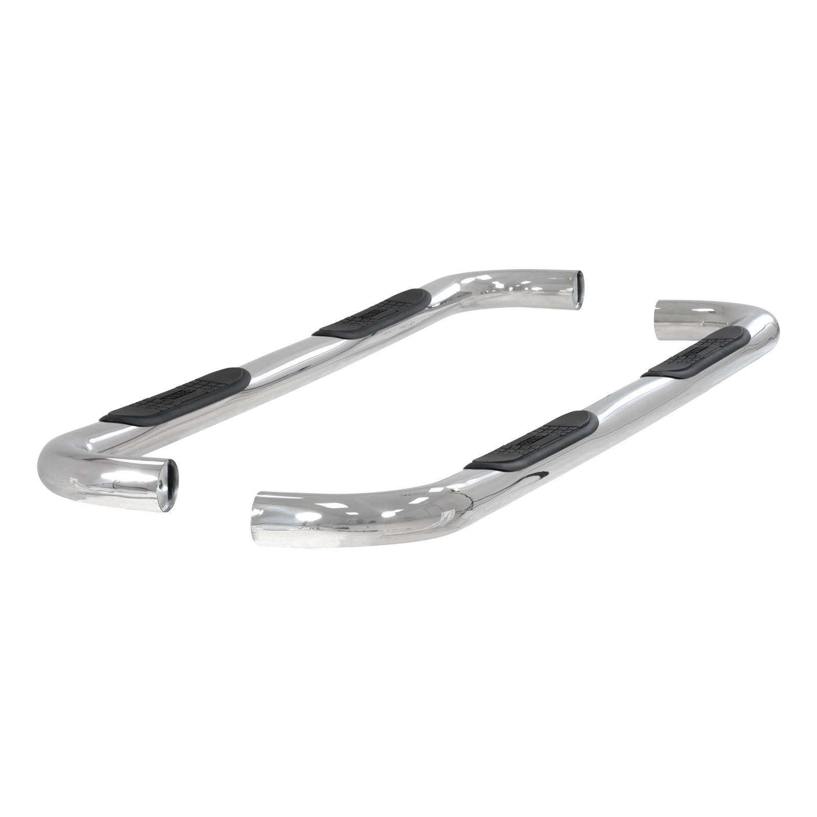 Aries Automotive 3 in. Round Side Bars 204009-2 Step Bars, Diameter, Stainless Steel, Polished, Chevy, GMC, Pair thumbnail 5