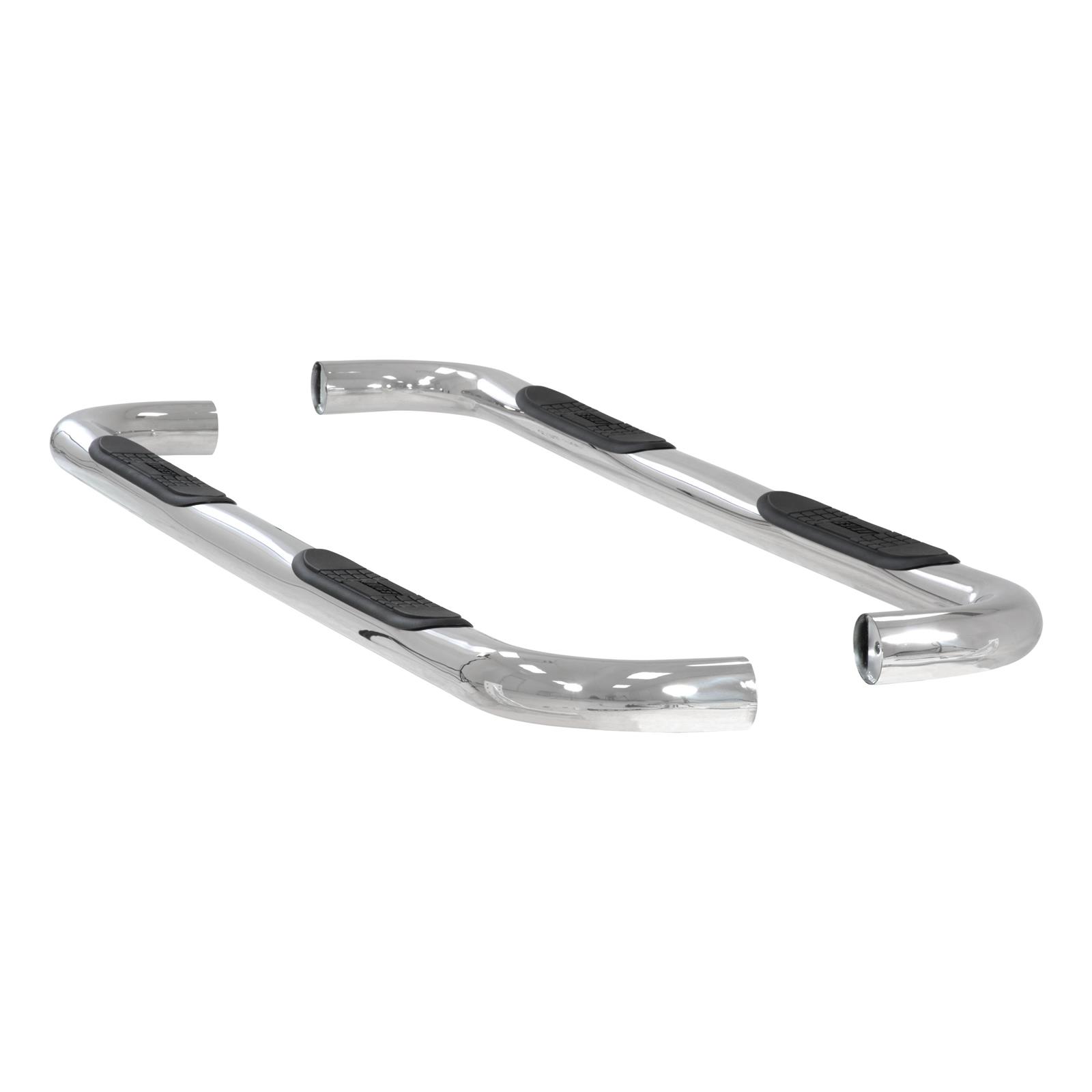 Aries Automotive 3 in. Round Side Bars 204009-2 Step Bars, Diameter, Stainless Steel, Polished, Chevy, GMC, Pair thumbnail 4
