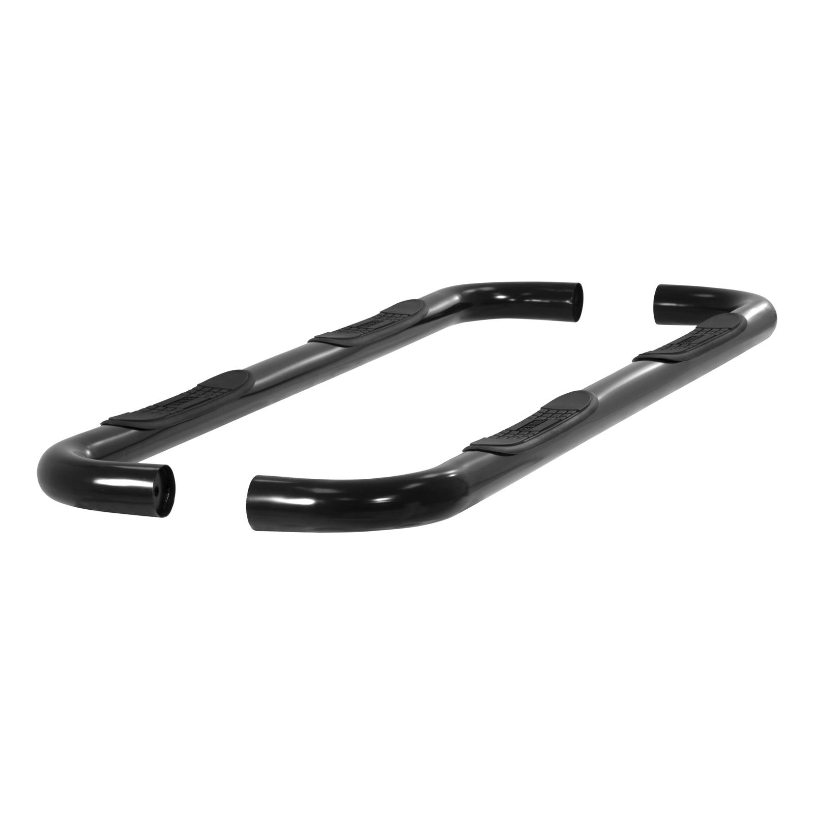Aries Automotive 3 in. Round Side Bars 204009 Step Bars, Diameter, Steel, Black Powdercoated, Chevy, GMC, Pair thumbnail 3
