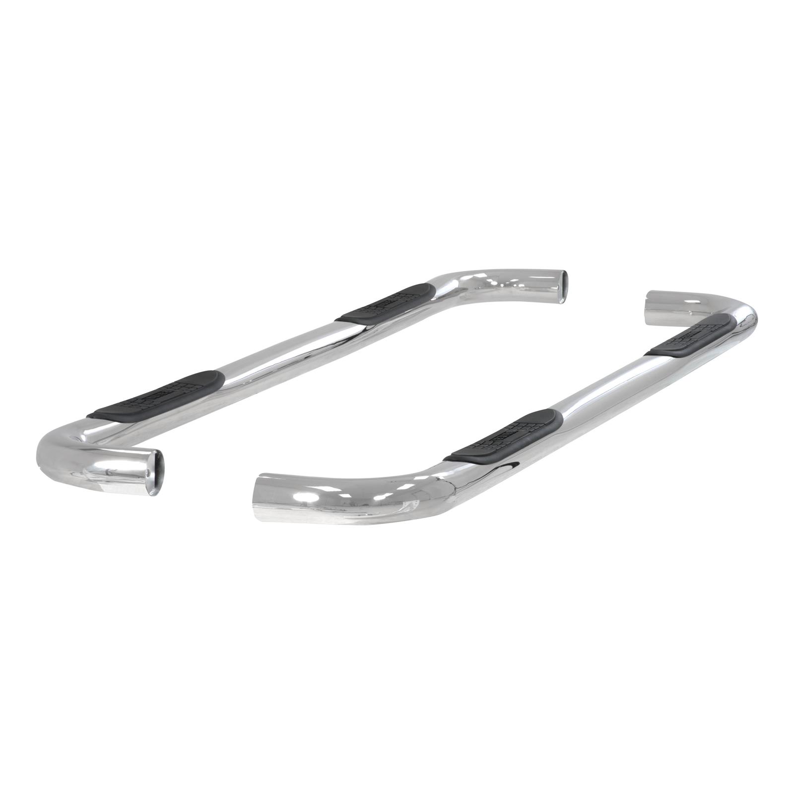 Aries Automotive 3 in. Round Side Bars 204013-2 Step Bars, Diameter, Stainless Steel, Polished, Chevy, GMC, Pair thumbnail 6