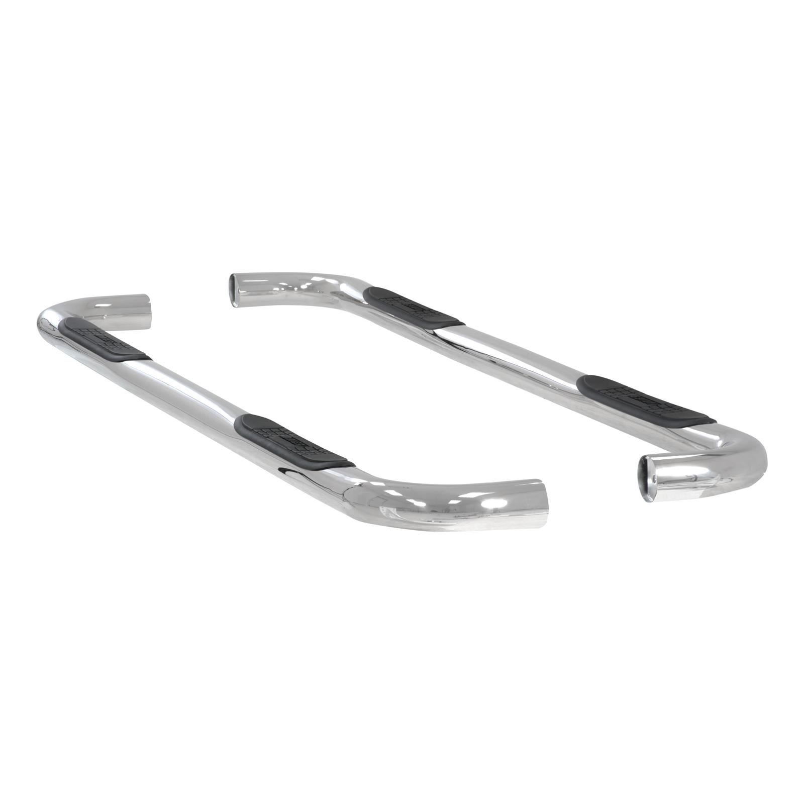 Aries Automotive 3 in. Round Side Bars 204013-2 Step Bars, Diameter, Stainless Steel, Polished, Chevy, GMC, Pair thumbnail 5