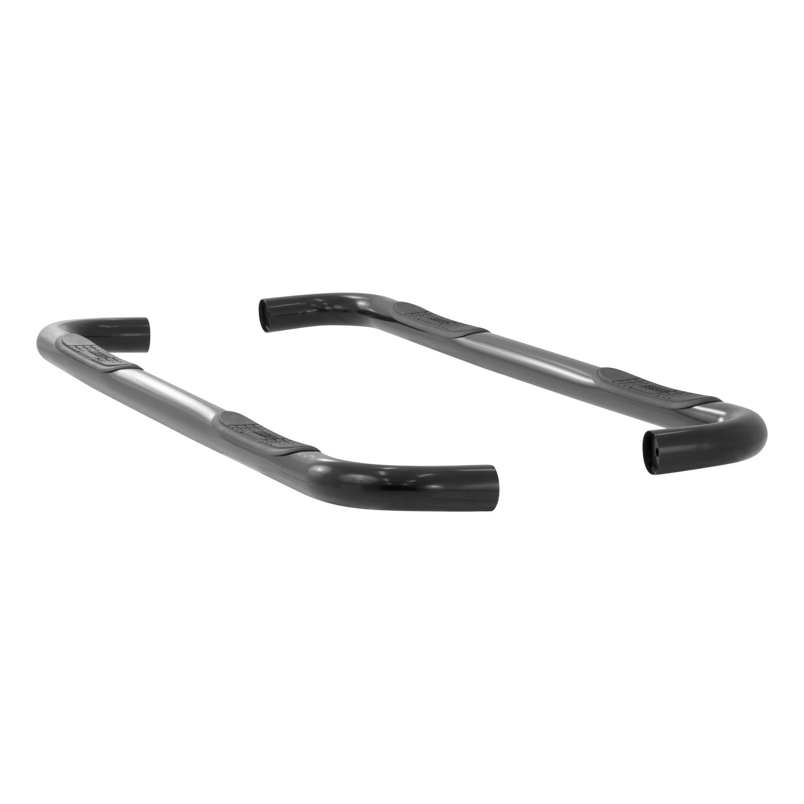 Aries Automotive 3 in. Round Side Bars 204013 Step Bars, Diameter, Steel, Black Powdercoated, Chevy, GMC, Pair thumbnail 3