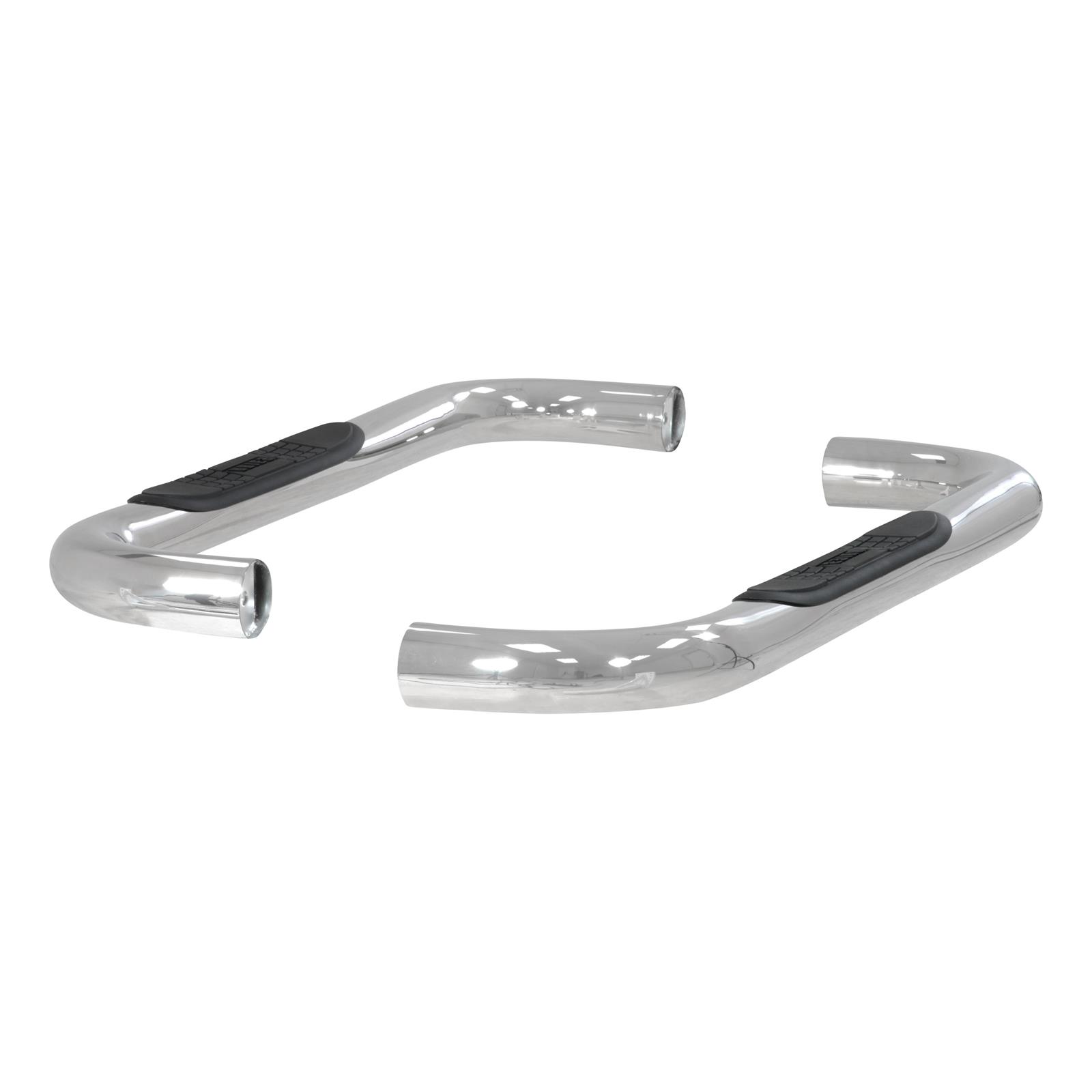 Aries Automotive 3 in. Round Side Bars 204017-2 Step Bars, Diameter, Stainless Steel, Polished, Chevy, GMC, Pair thumbnail 2
