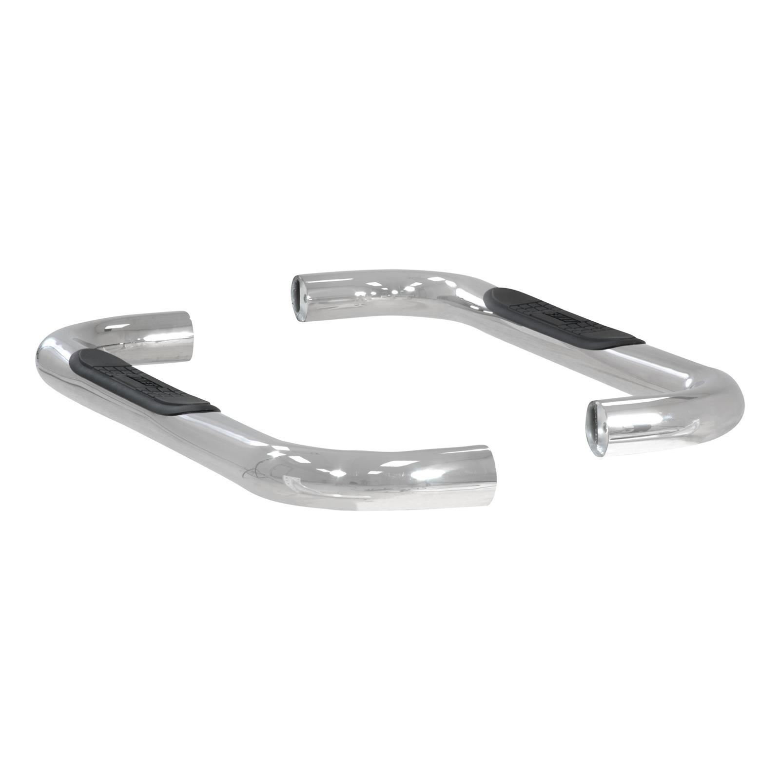 Aries Automotive 3 in. Round Side Bars 204017-2 Step Bars, Diameter, Stainless Steel, Polished, Chevy, GMC, Pair thumbnail 3