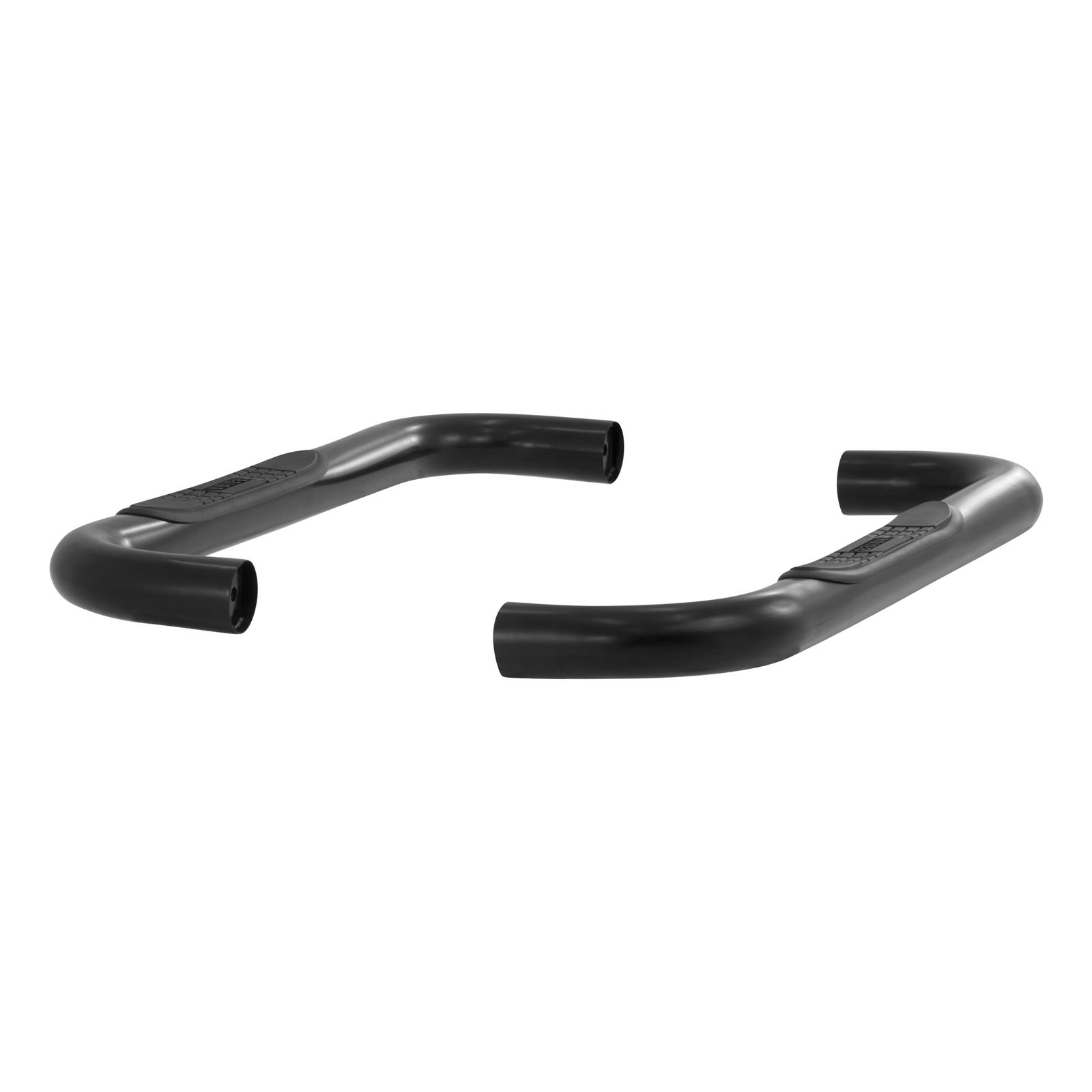 Aries Automotive 3 in. Round Side Bars 204017 Step Bars, Diameter, Steel, Black Powdercoated, Chevy, GMC, Pair thumbnail 2