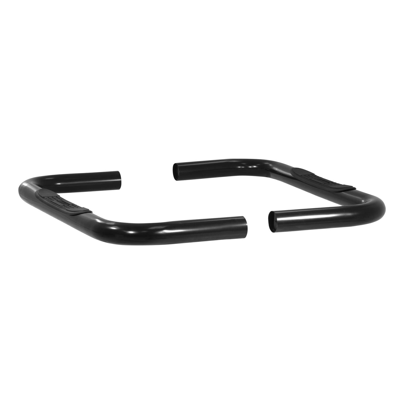 Aries Automotive 3 in. Round Side Bars 204036 Nerf and Step Bars, Bars, Steel, Black Powdercoated, Chevrolet, GMC, Pair thumbnail 2