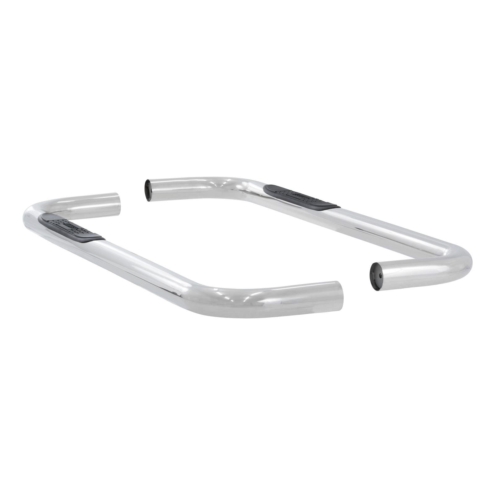 Aries Automotive 3 in. Round Side Bars 204040-2 Step Bars, Diameter, Stainless Steel, Polished, Chevy, GMC, Pair thumbnail 3